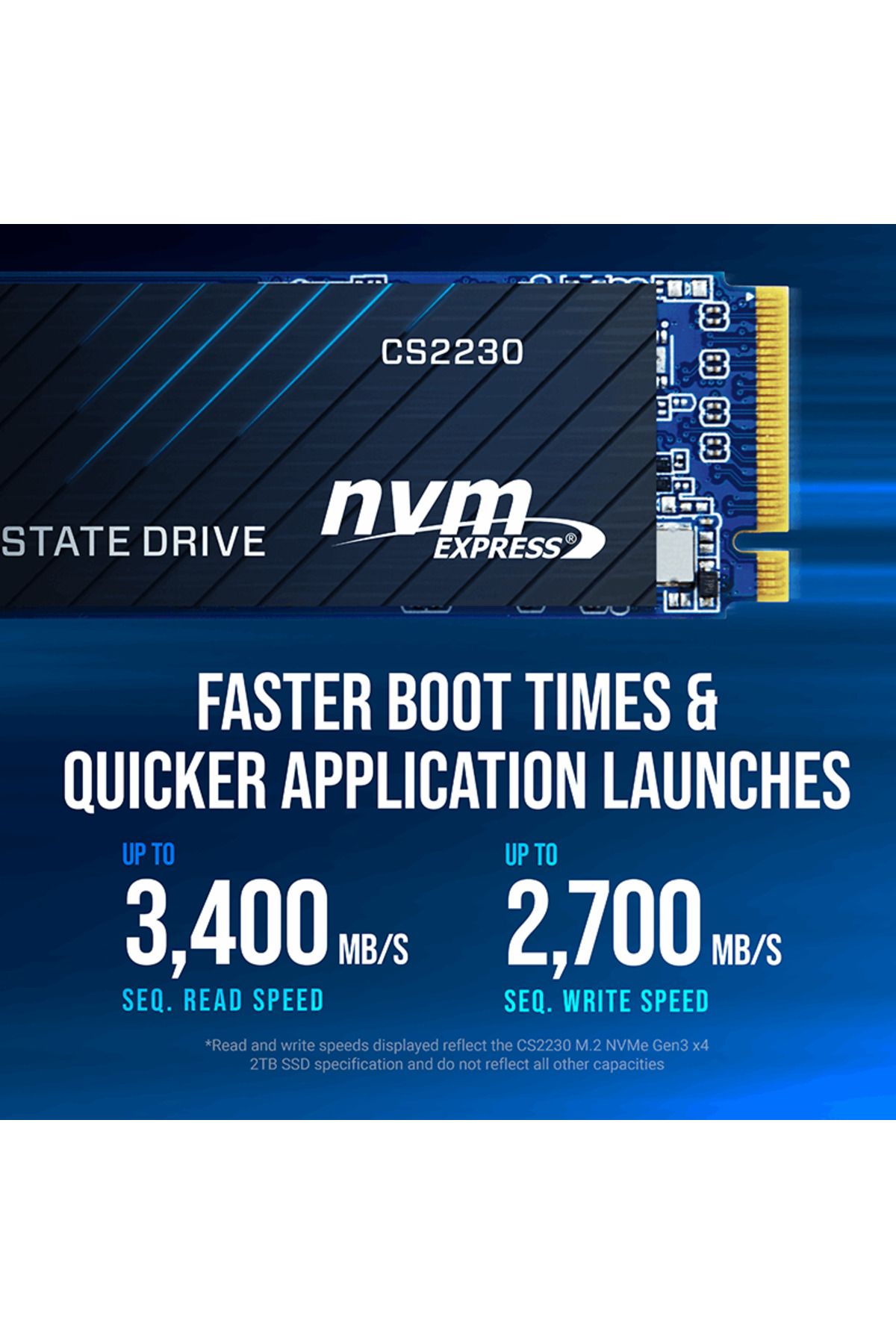 PNY CS2230 2TB 3300/2600 NVMe PCIe M.2 SSD (M280CS2230-2TB-RB)