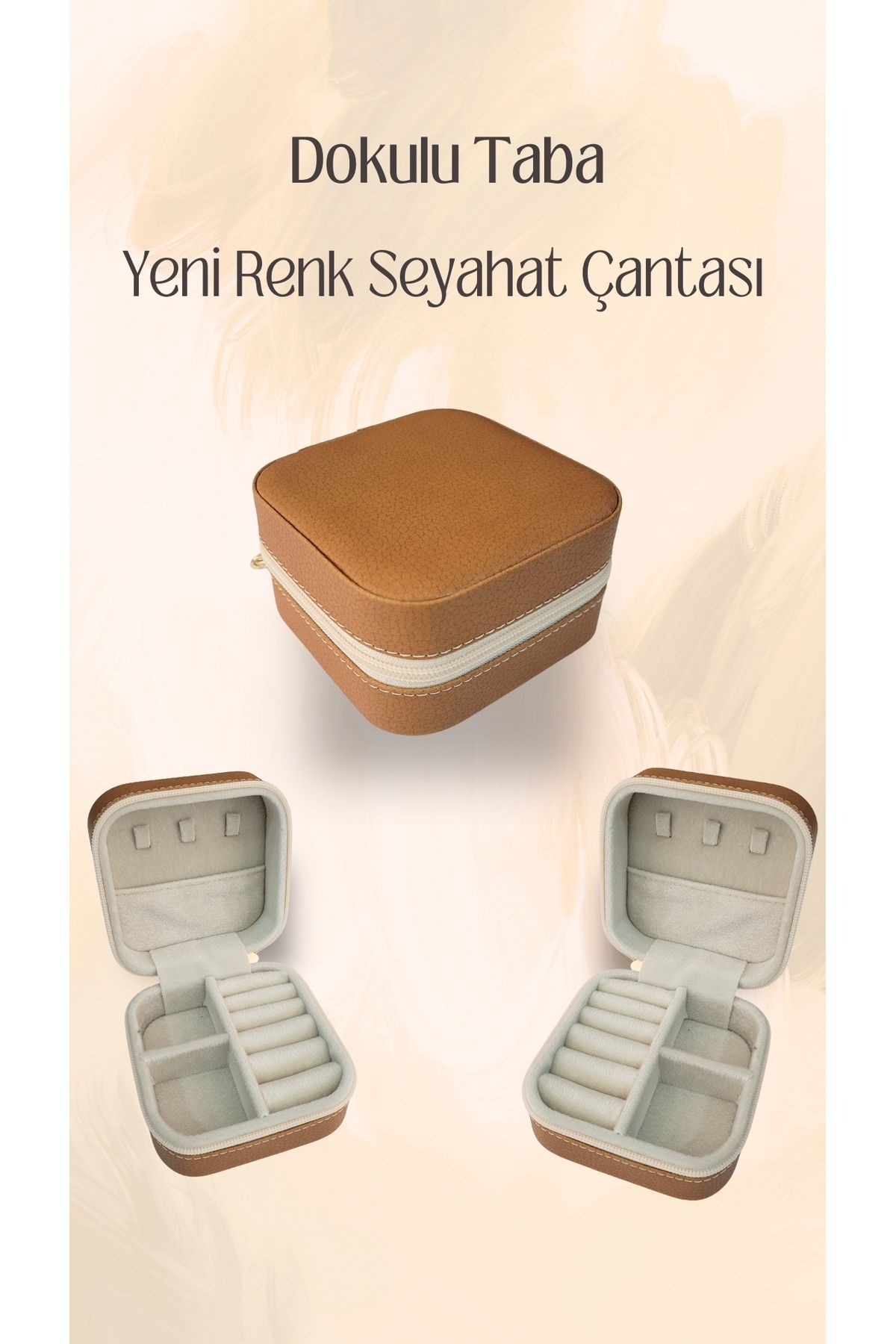 Layla Decor Fermuarlı Takı Kutusu Seyahat Çantası
