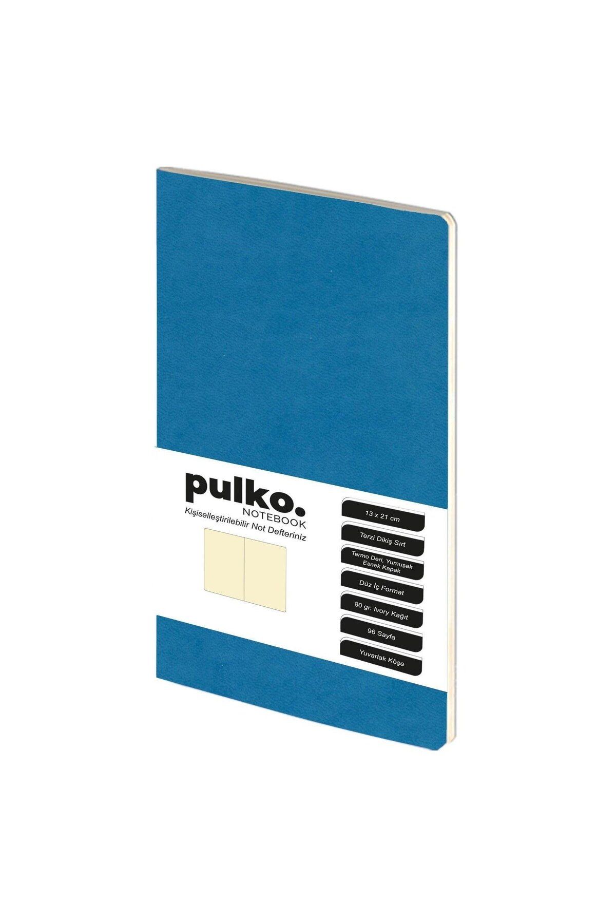 Pulko Terzi Dikiş 13x21 cm Çizgisiz Defter Ocean Blue