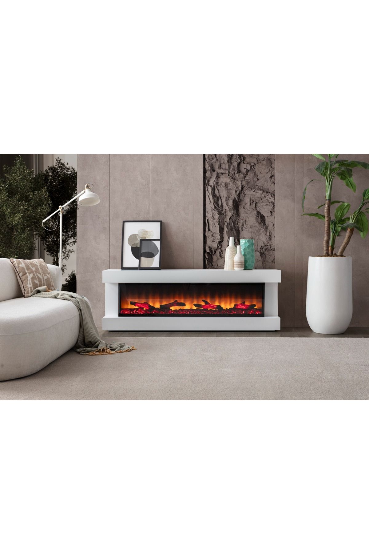 shop Etna Şömineli Lüks Tv 180 cm