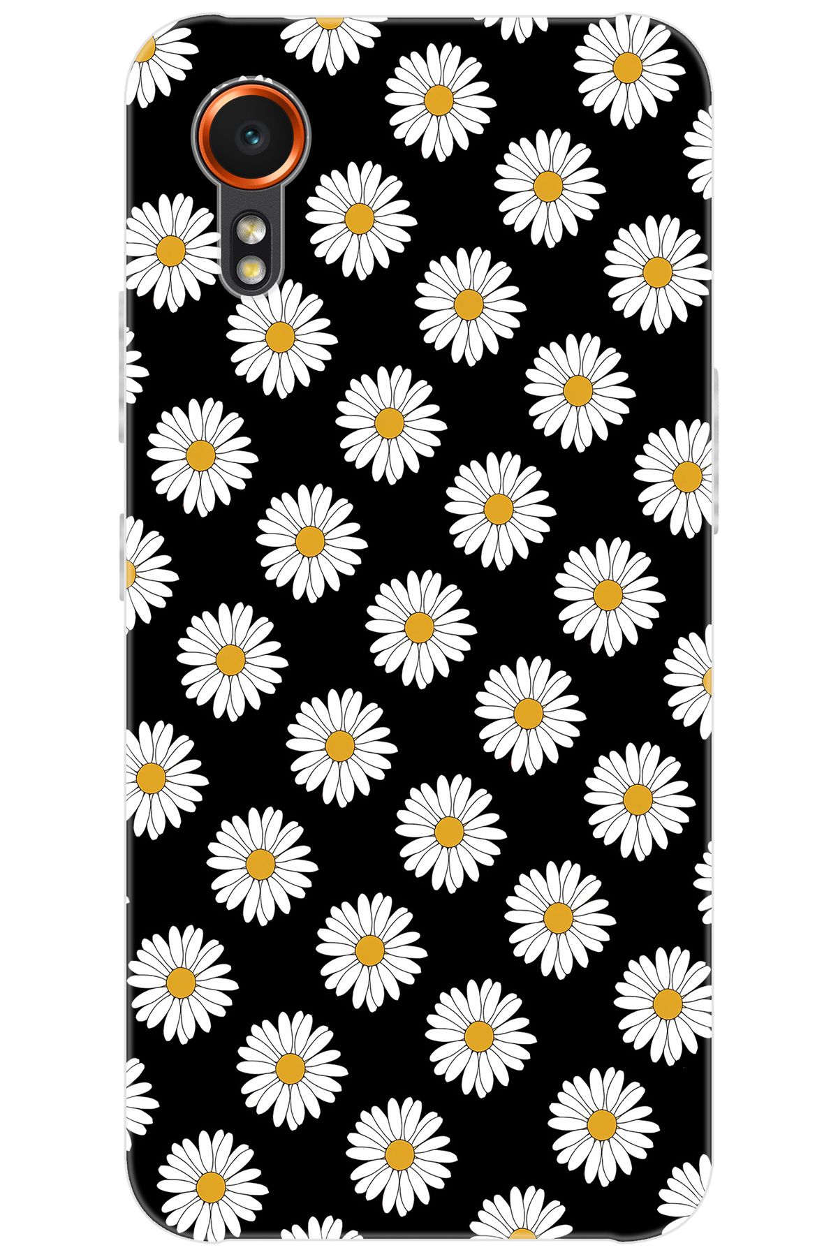 Ceppare Samsung Galaxy XCover7 (SM-G556B) Uyumlu Kılıf Desen Baskı Silikon Papatya Serisi STK:634 CP-ghEgbKI