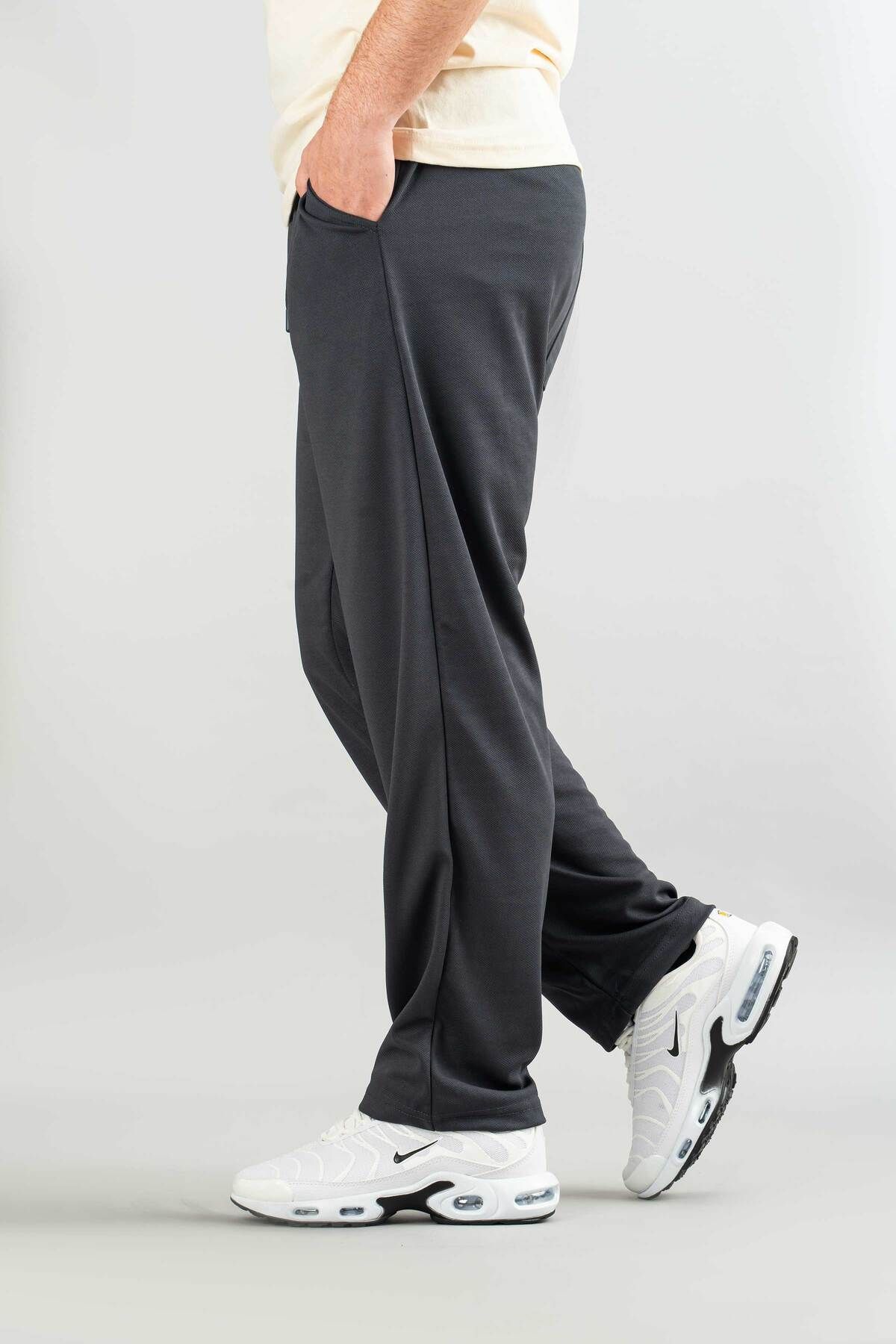 bombe-Men's Jogger Comfortable Fit Bagy Pants Fabric Belted Drawstring Lycra Fabric Canvas Blend Pants 5