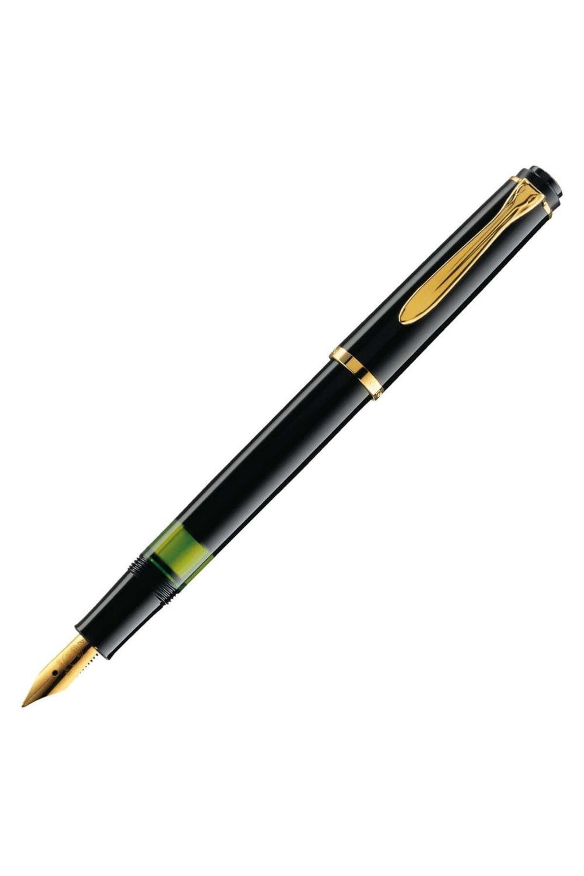 Pelikan M150 14 Ayar Altın Kaplama Uç Dolma Kalem M Siyah