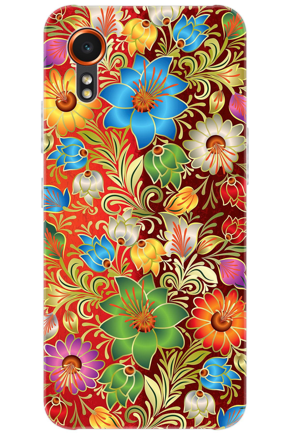 Ceppare Samsung Galaxy XCover7 (SM-G556B) Uyumlu Kılıf Desenli Silikon Çiçekler Serisi STK:532 CP-vCG9JK8