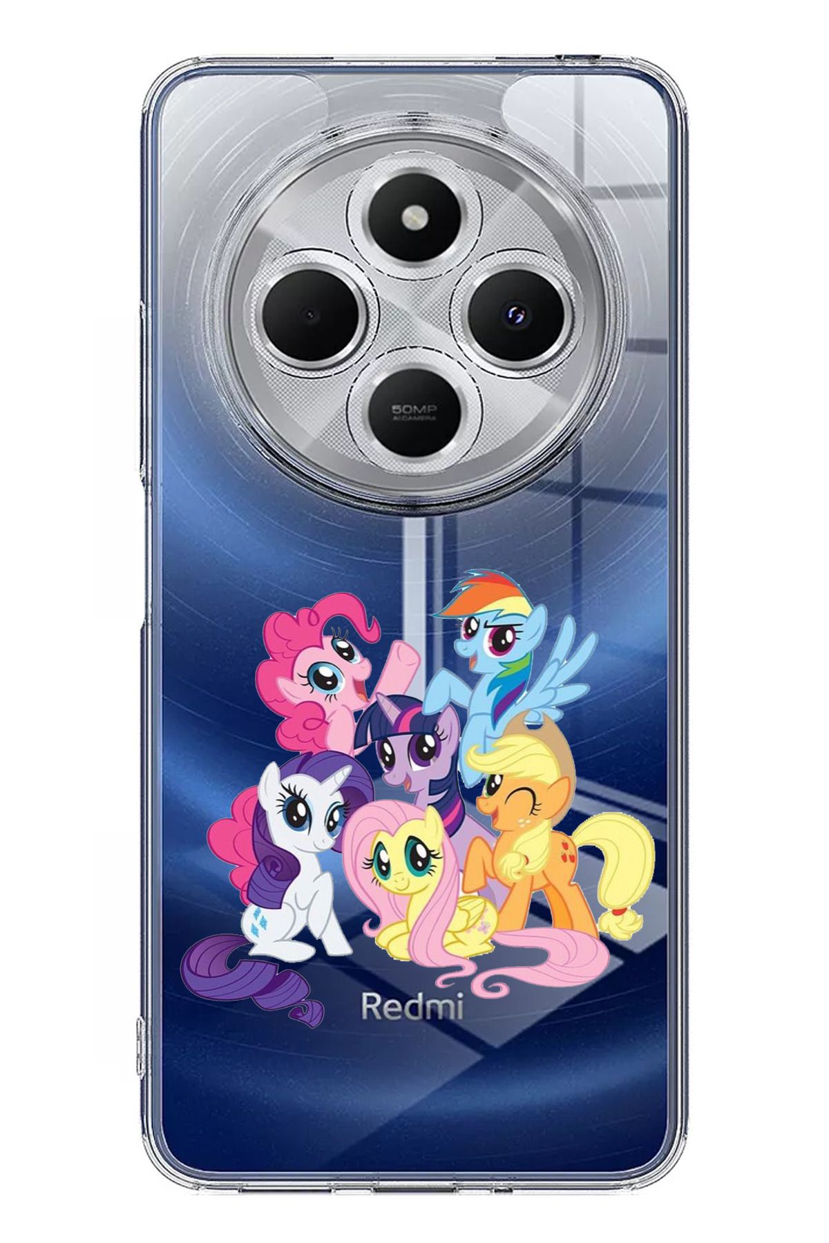 TechTree Redmi 14C Uyumlu My Little Pony: Arkadaşlık Sihirlidir Tasarım Şeffaf Silikon Kılıf