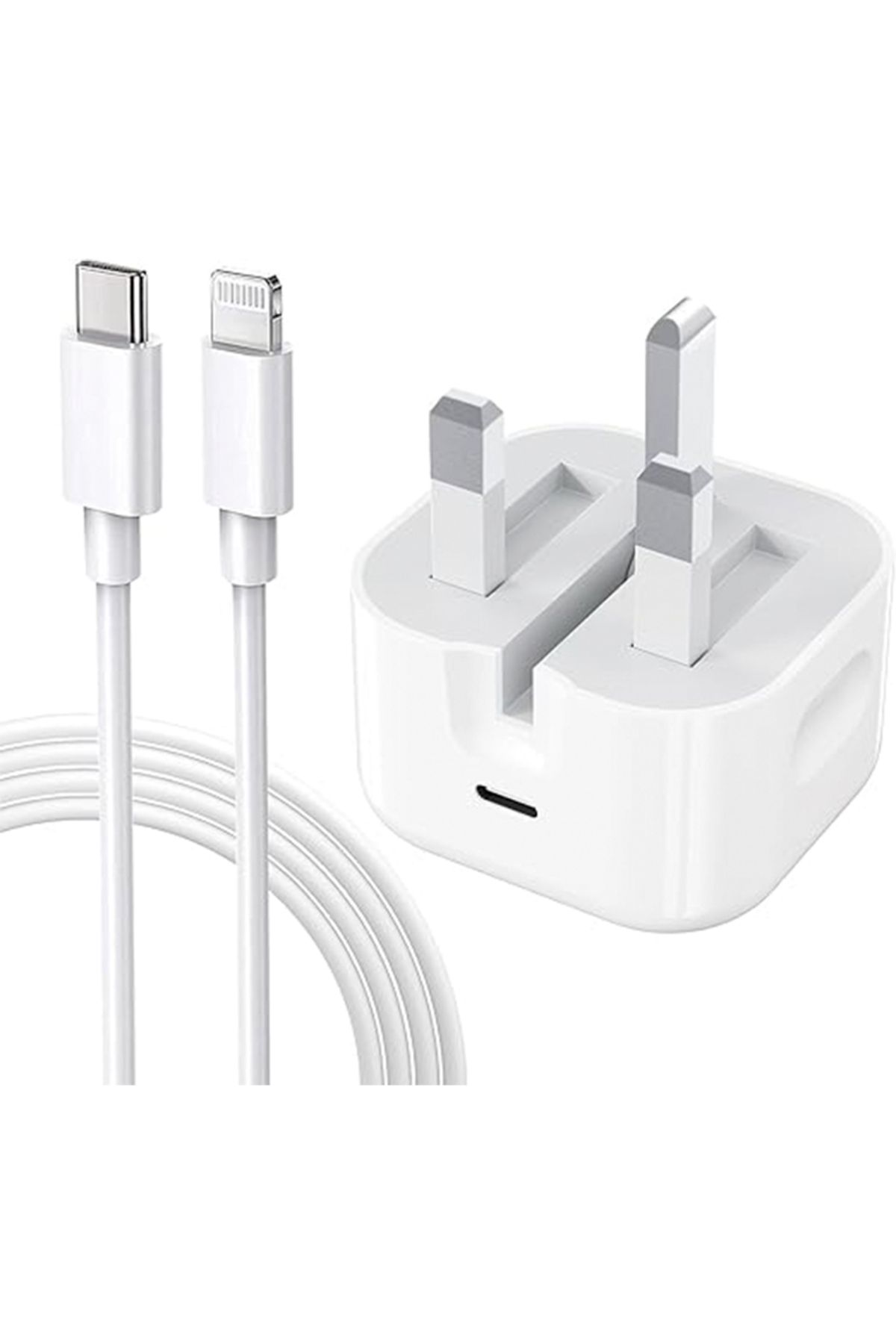 Generic-25W USB C Fast Charger with Braided C to Lightning Cable 1