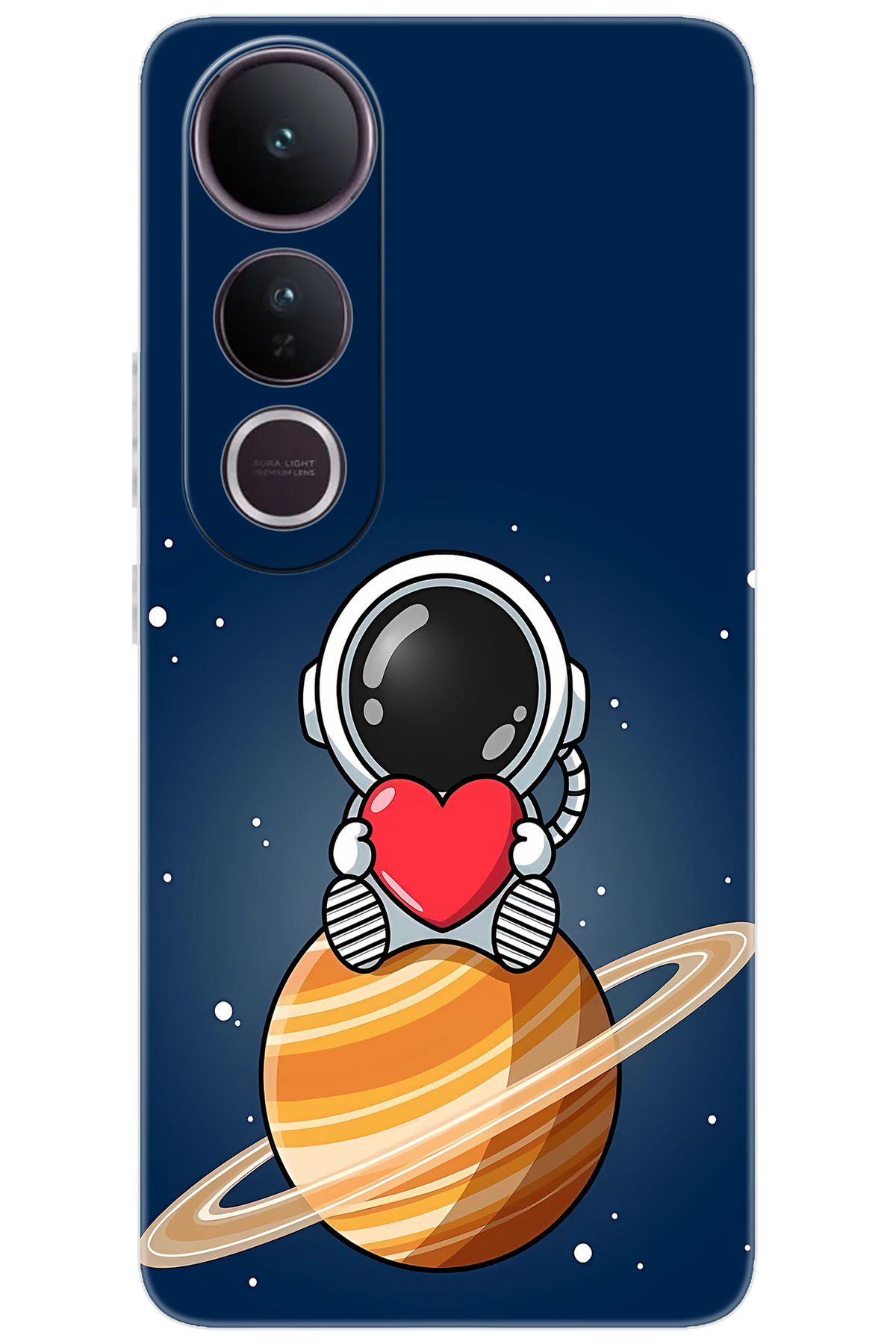Ceppare Vivo V50 Lite 5G (V2441) Uyumlu Kılıf Desen Baskılı Silikon Astronot STK:697 CP-LEtBaSx