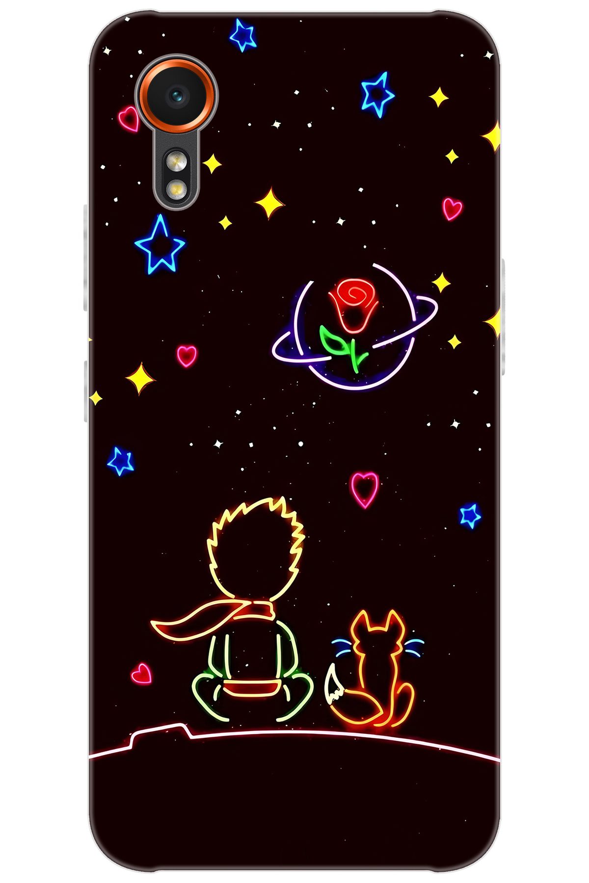 Ceppare Samsung Galaxy XCover7 (SM-G556B) Uyumlu Kılıf Desen Baskılı Silikon Küçük Prens STK:642 CP-J8fDbd7