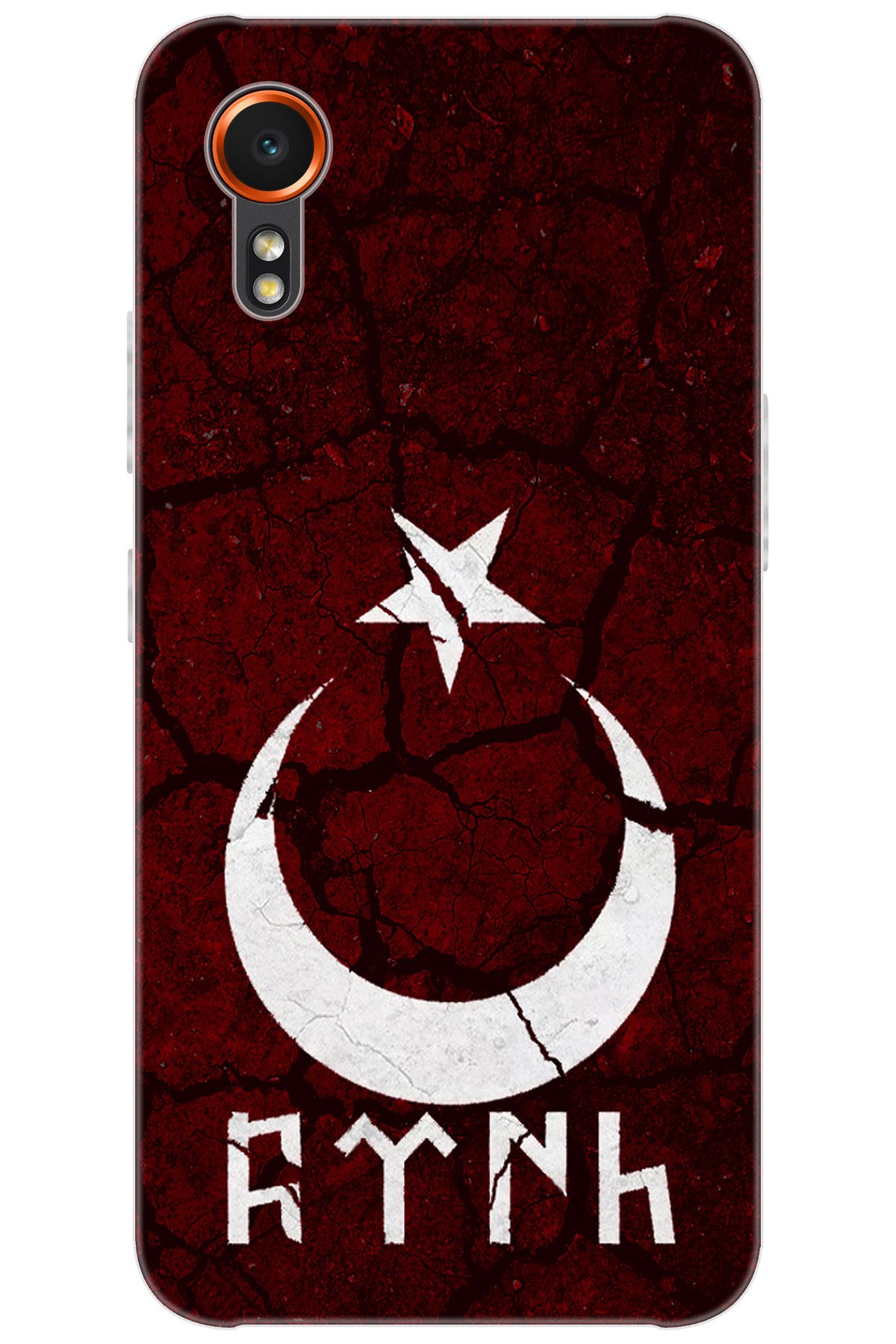 Ceppare Samsung Galaxy XCover7 (SM-G556B) Uyumlu Kılıf Desen Baskı Silikon Göktürkçe Türk STK:386 CP-WFUvQYC