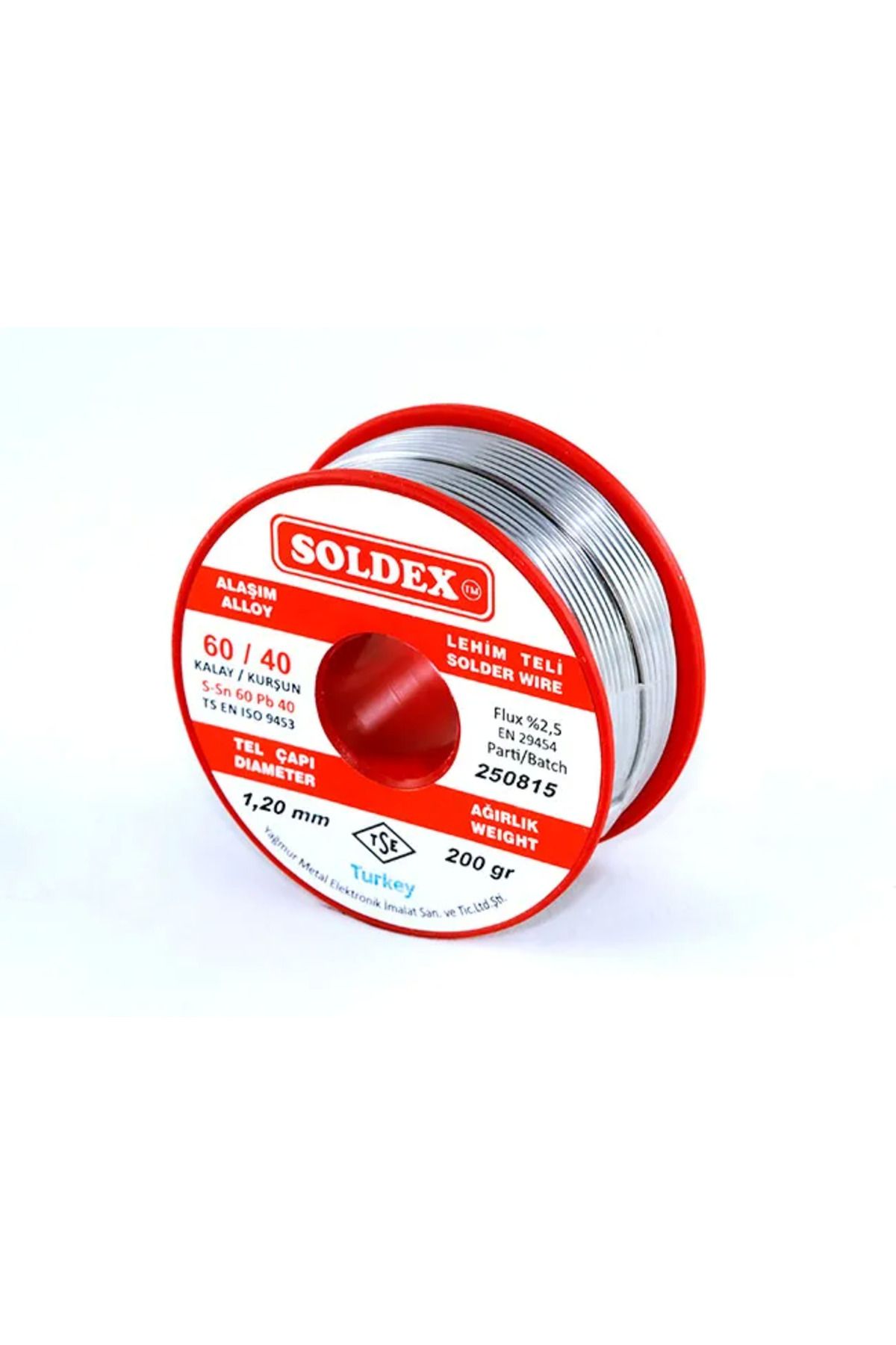 Modafiks 60-40 Lehim Teli 200 Gr 12 Mm - Sn:60 / Pb:40