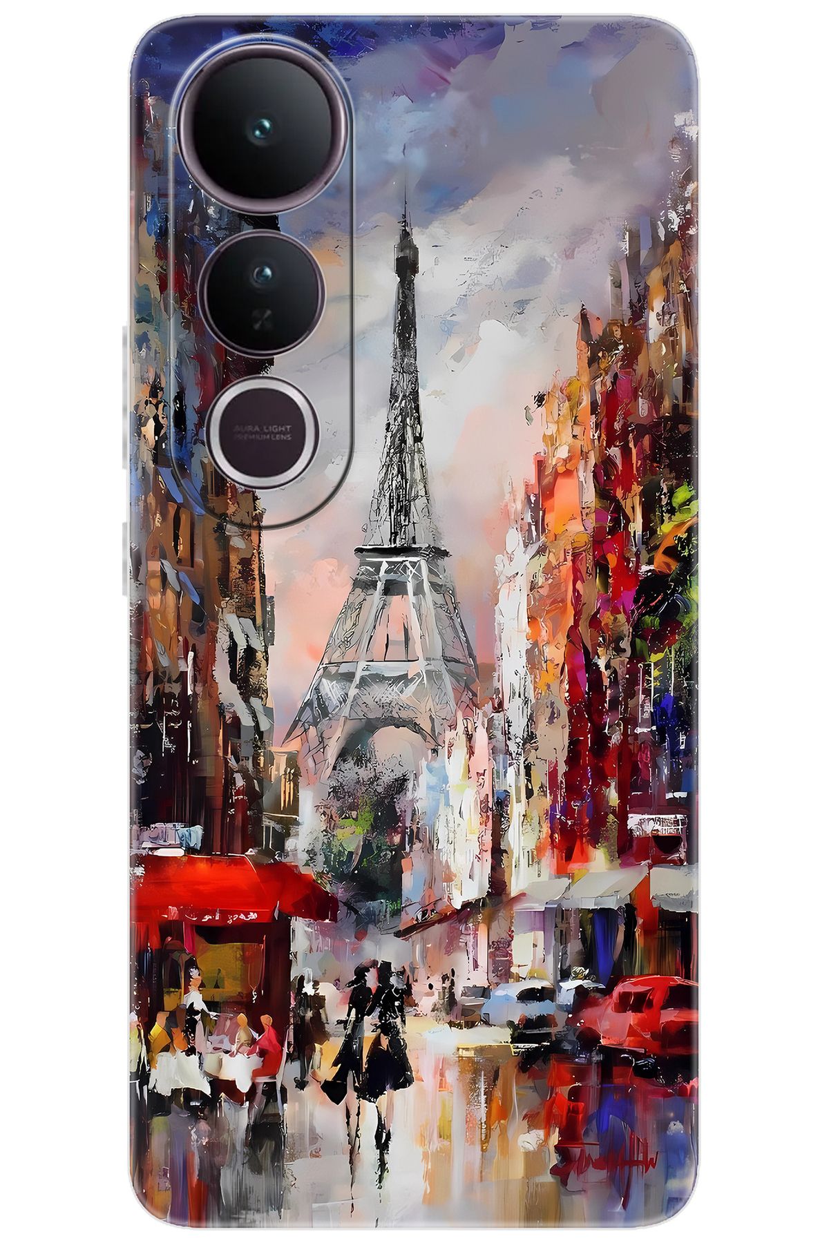 Ceppare Vivo V50 Lite 5G (V2441) Uyumlu Kılıf Desen Baskılı Silikon Eyfel Kulesi STK:1010 CP-xurLQyA