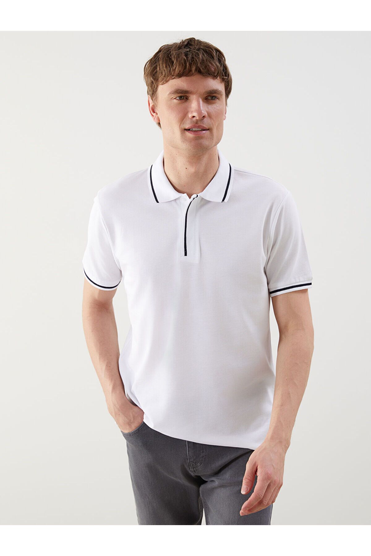 LC Waikiki Polo Yaka Kısa Kollu Pike Erkek Tişört