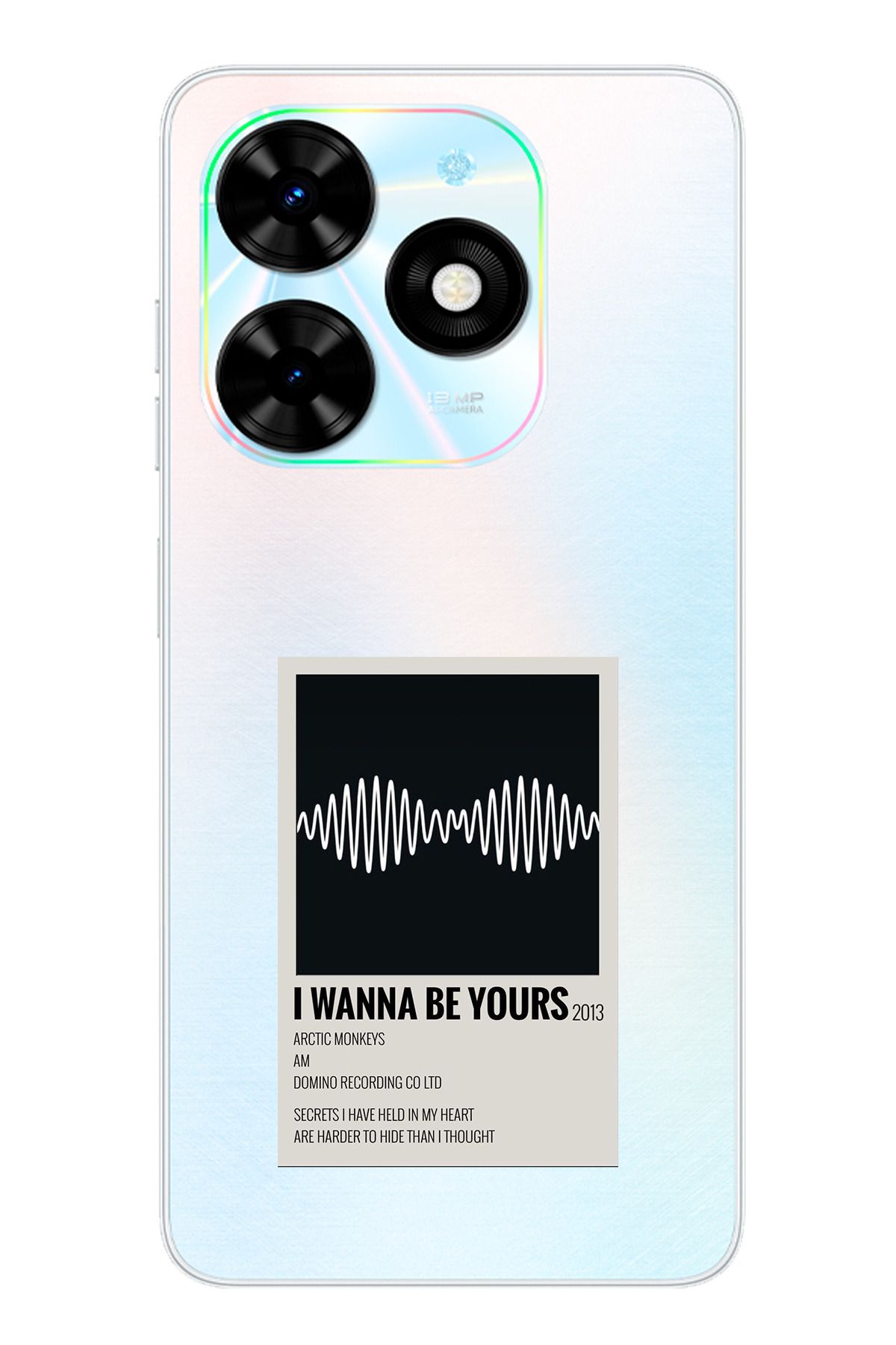 TechTree Tecno Spark 20 - 20C Uyumlu I Wanna Be Yours Şeffaf Silikon Kılıf