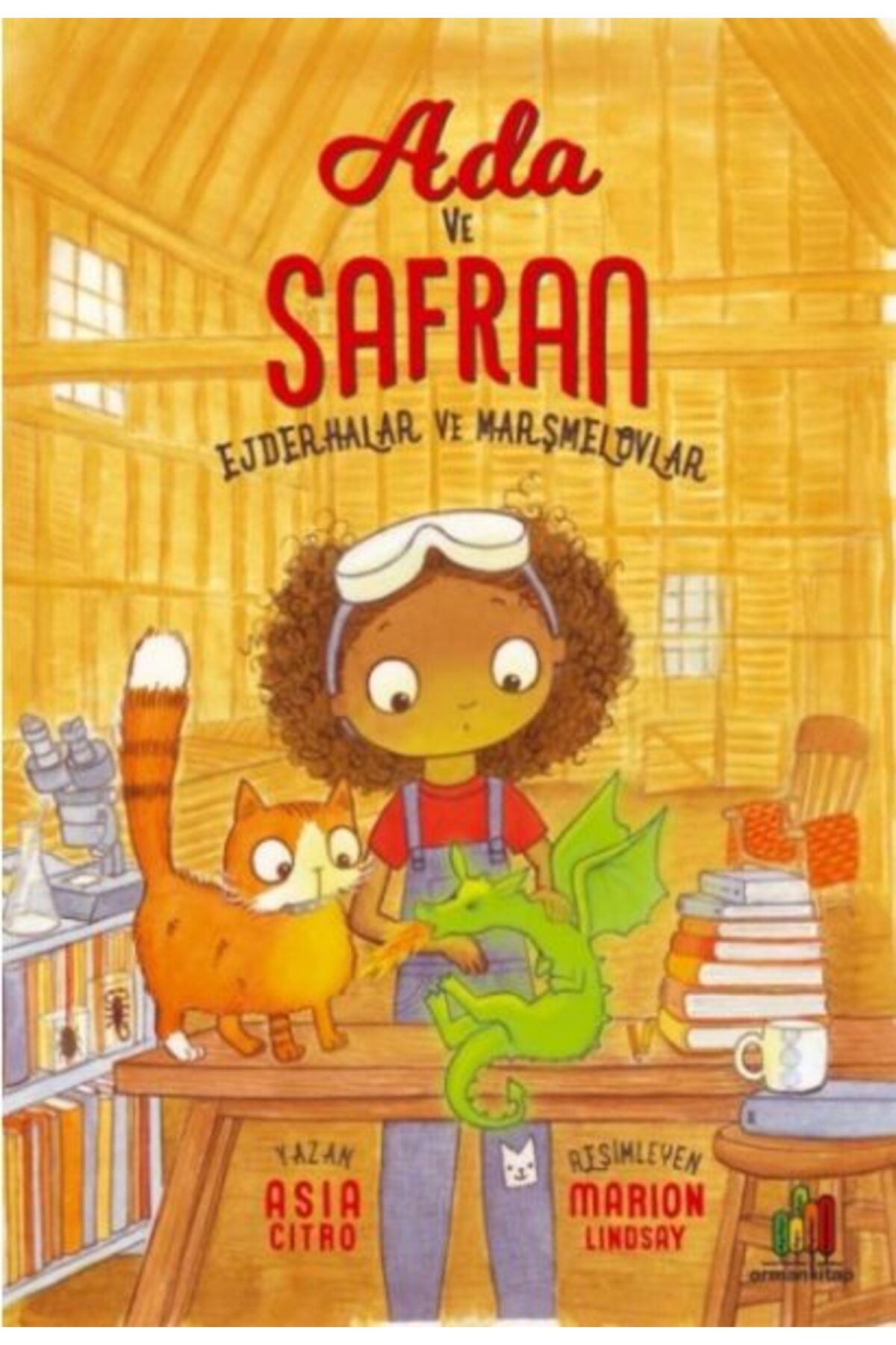 Orman Kitap Ada Ve Safran Ejderhalar Ve Marşmelovlar