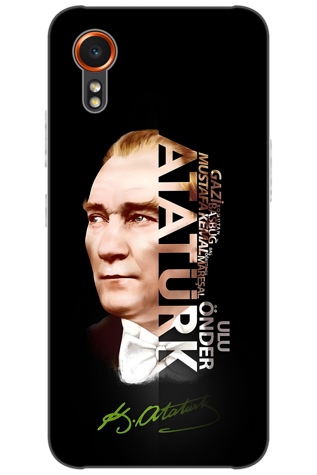 Ceppare Samsung Galaxy XCover7 (SM-G556B) Uyumlu Kılıf Desen Baskılı Silikon Atatürk STK:681 CP-SoBOEb2