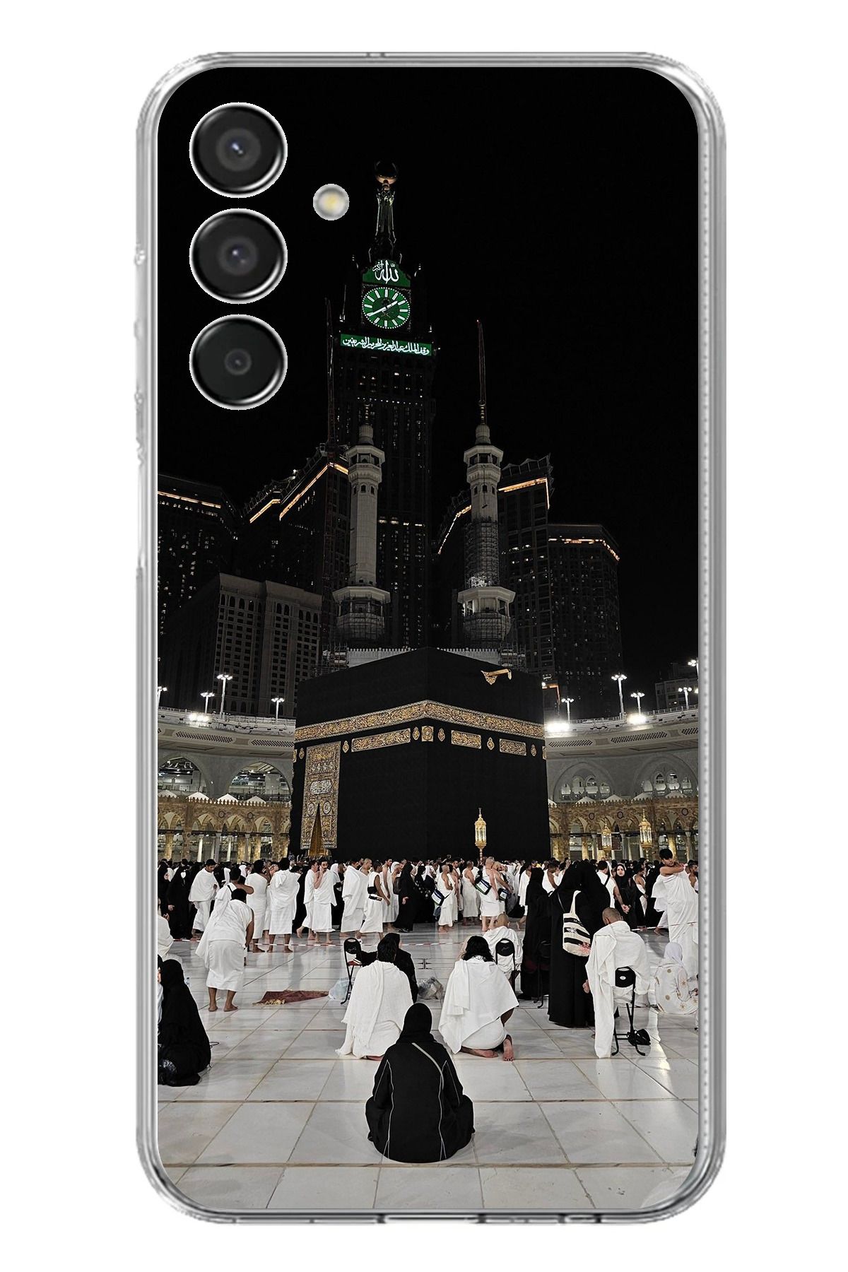 TechTree Samsung Galaxy M15 Uyumlu Kabe Umre Şeffaf Silikon Kılıf