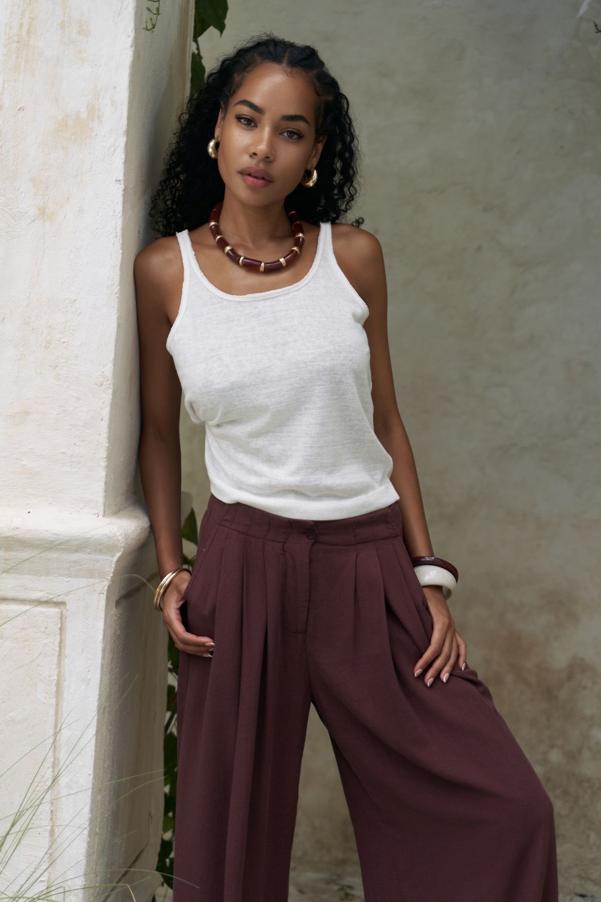 BOHEMAİ Salnor Basic Ekru Crop