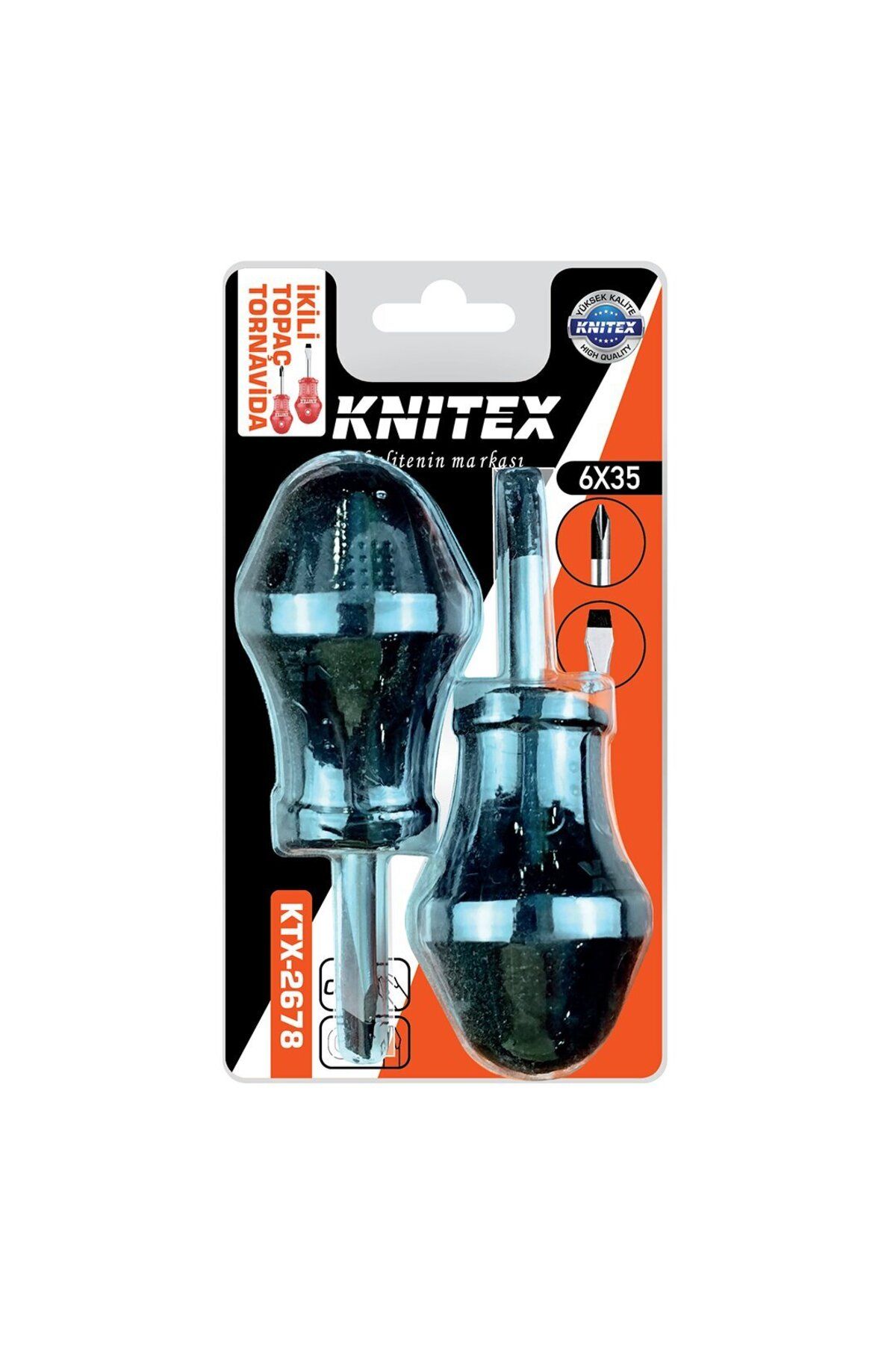 Modafiks 2PCS - YILDIZ-DÜZ TOPAÇ TORNAVİDA SETİ 6X35 (4767)