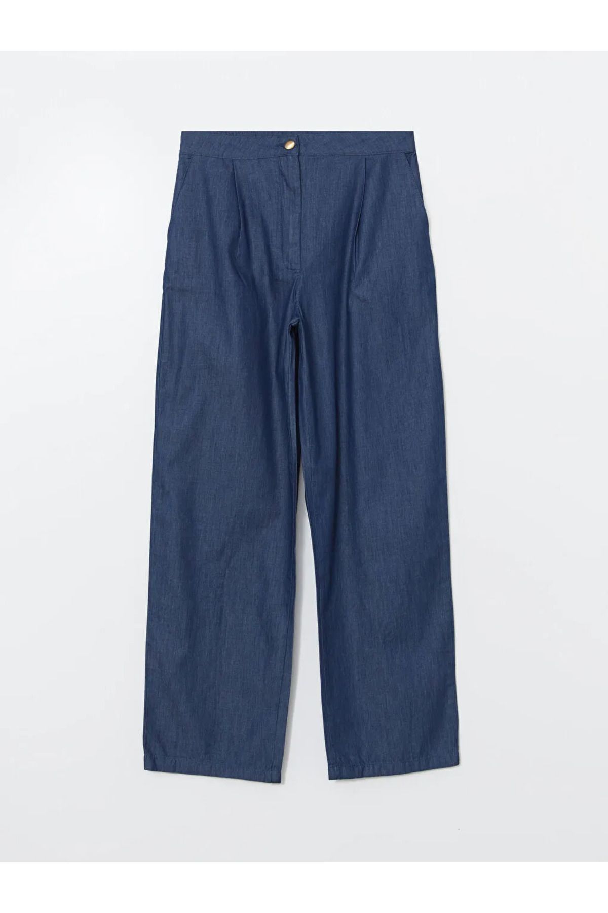 LC Waikiki LCW Modest Indigo Wideleg Kadın Jean Pantolon
