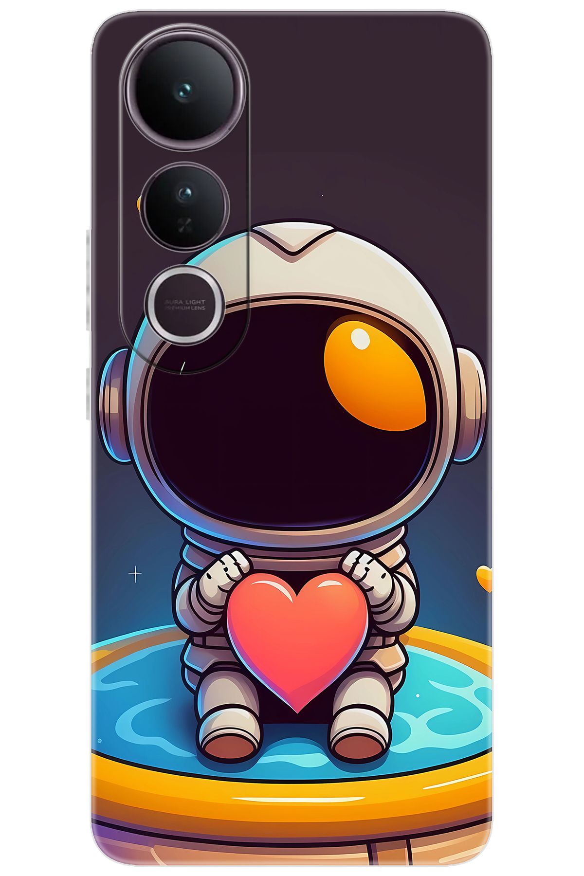 Ceppare Vivo V50 Lite 5G (V2441) Uyumlu Kılıf Desen Baskılı Silikon Sevimli Astronot STK:659 CP-Lu5O0qu