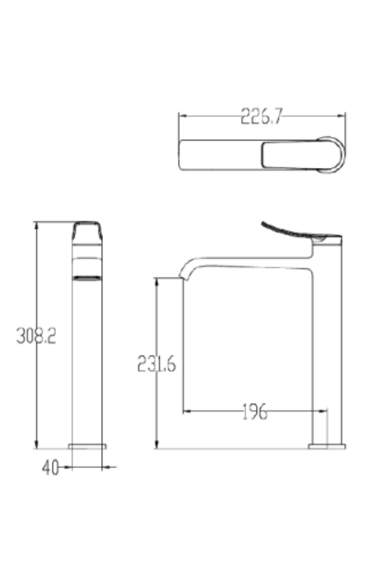 Creavit-Lua Long Sink Faucet Fixture LU6500 3