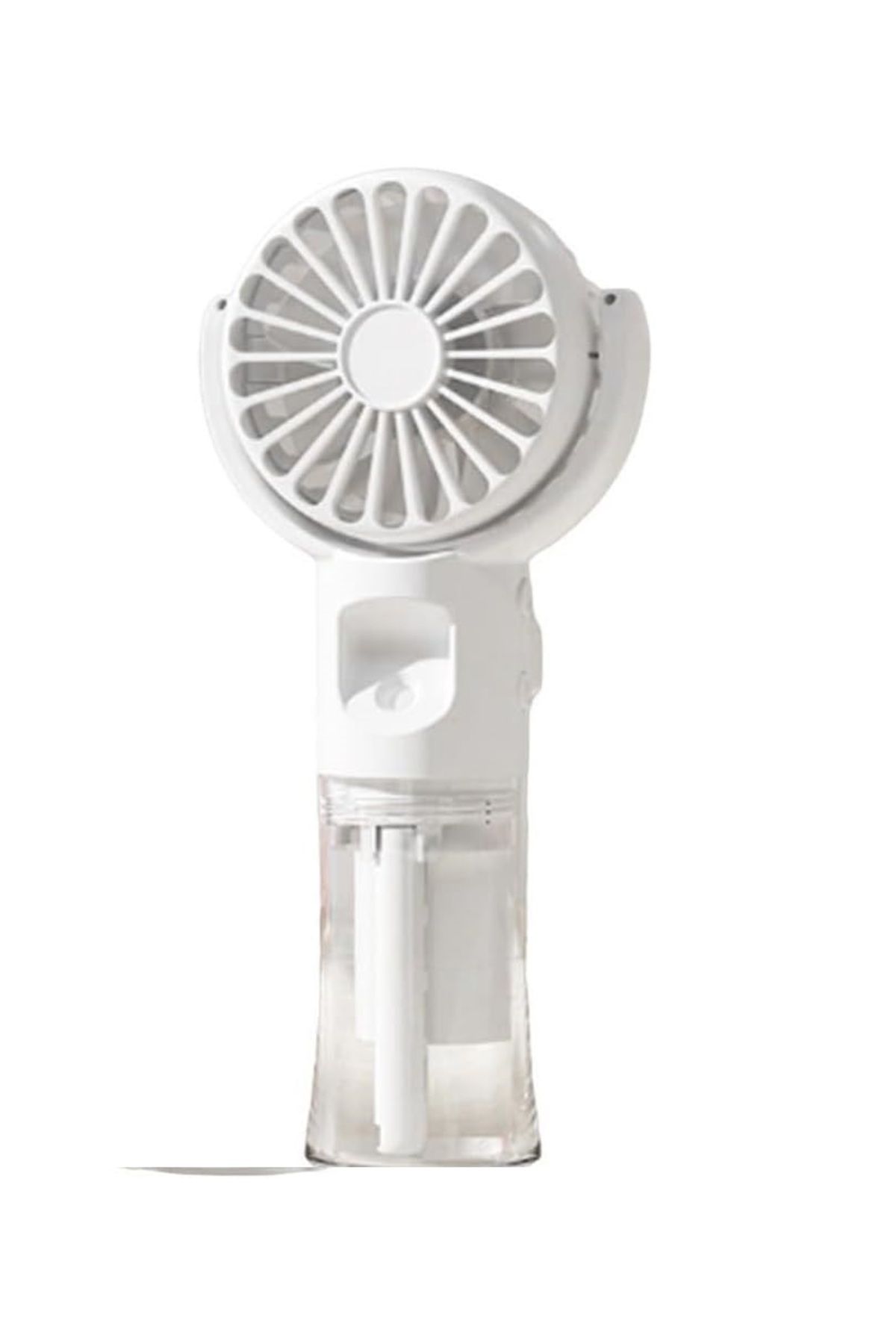 teknosepetim Taşınabilir Şarjlı Buhar Püskürten El Fanı Küçük Vantilatör Sessiz Su Sisi Spreyli El Tipi mini Fan