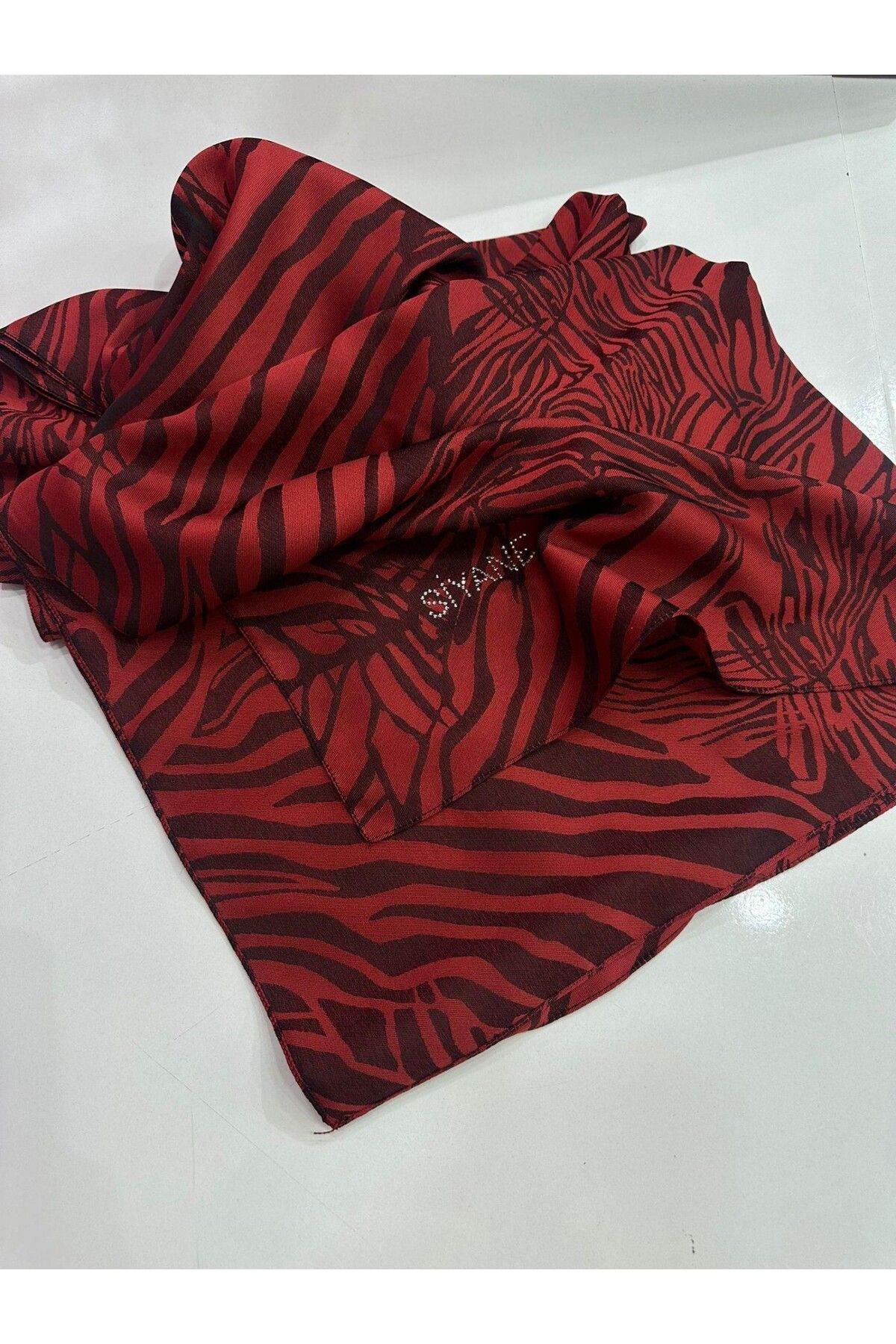 Siyane Kadın SEN2207 Zebra Desenli Şal