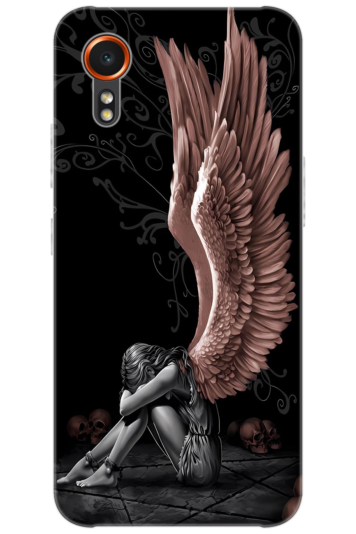 Ceppare Samsung Galaxy XCover7 (SM-G556B) Uyumlu Kılıf Desen Baskı Silikon Enslaved Angel STK:654 CP-9f5LkyO