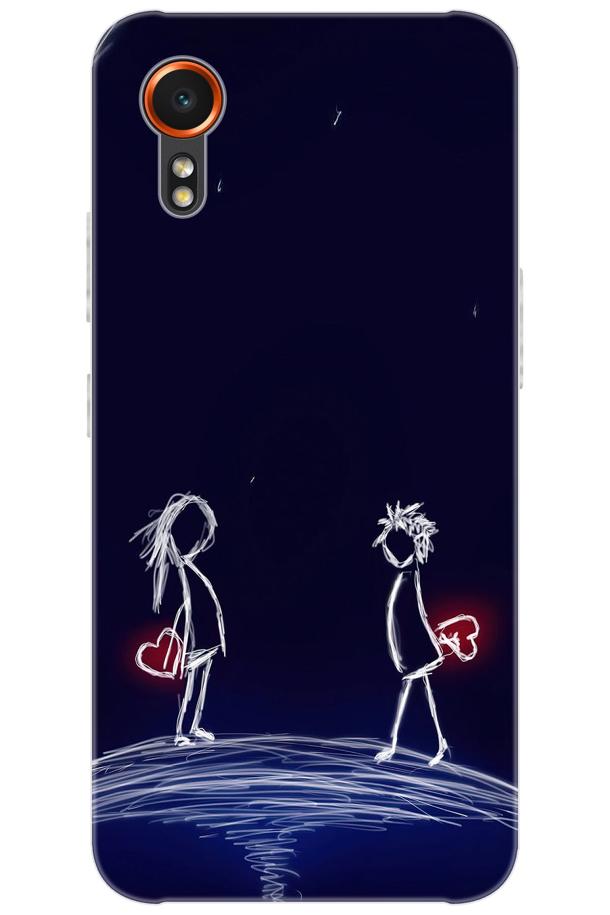 Ceppare Samsung Galaxy XCover7 (SM-G556B) Uyumlu Kılıf Desen Baskılı Silikon Aşk Tasarım STK:306 CP-UQnHBS6