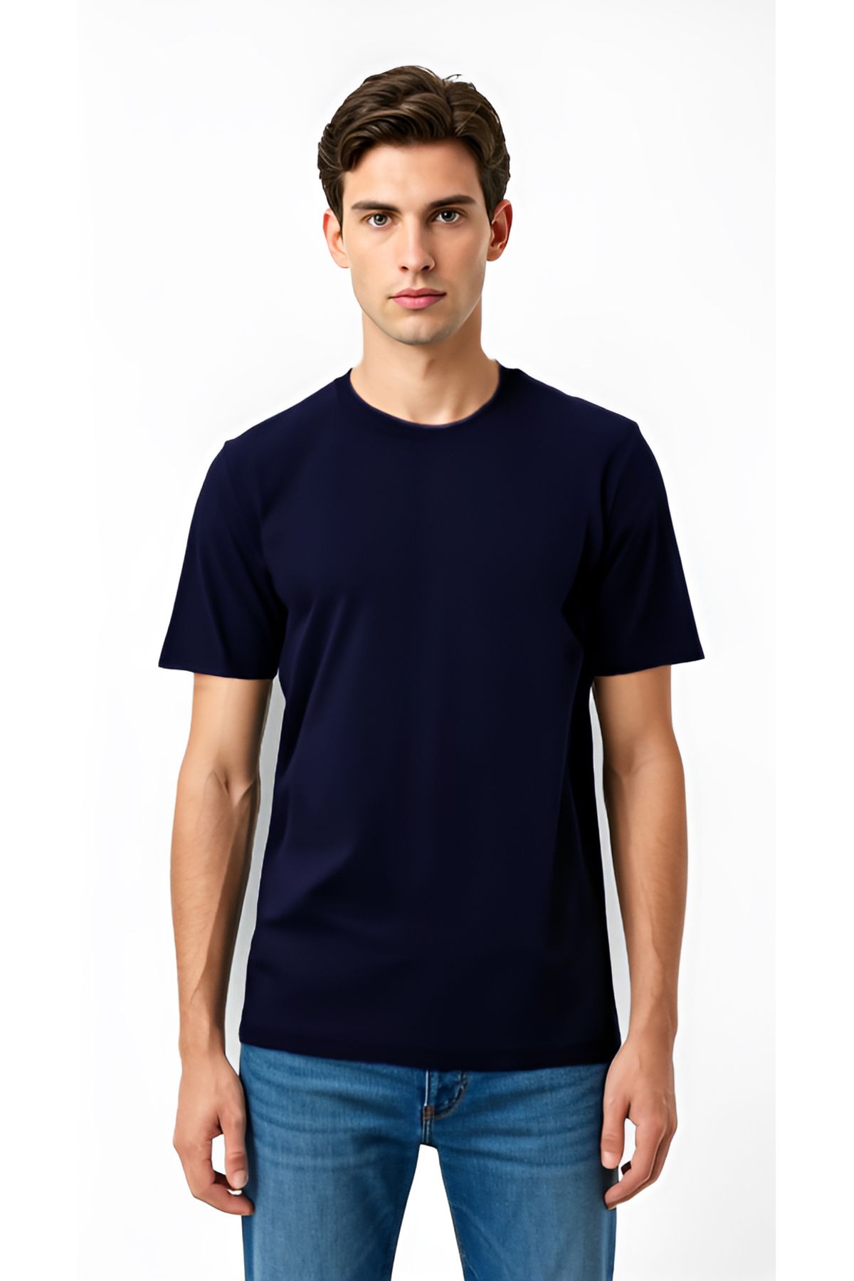 Baymen İnce Spor Mikro Kumaş Serin Tutan O Yaka Tshirt