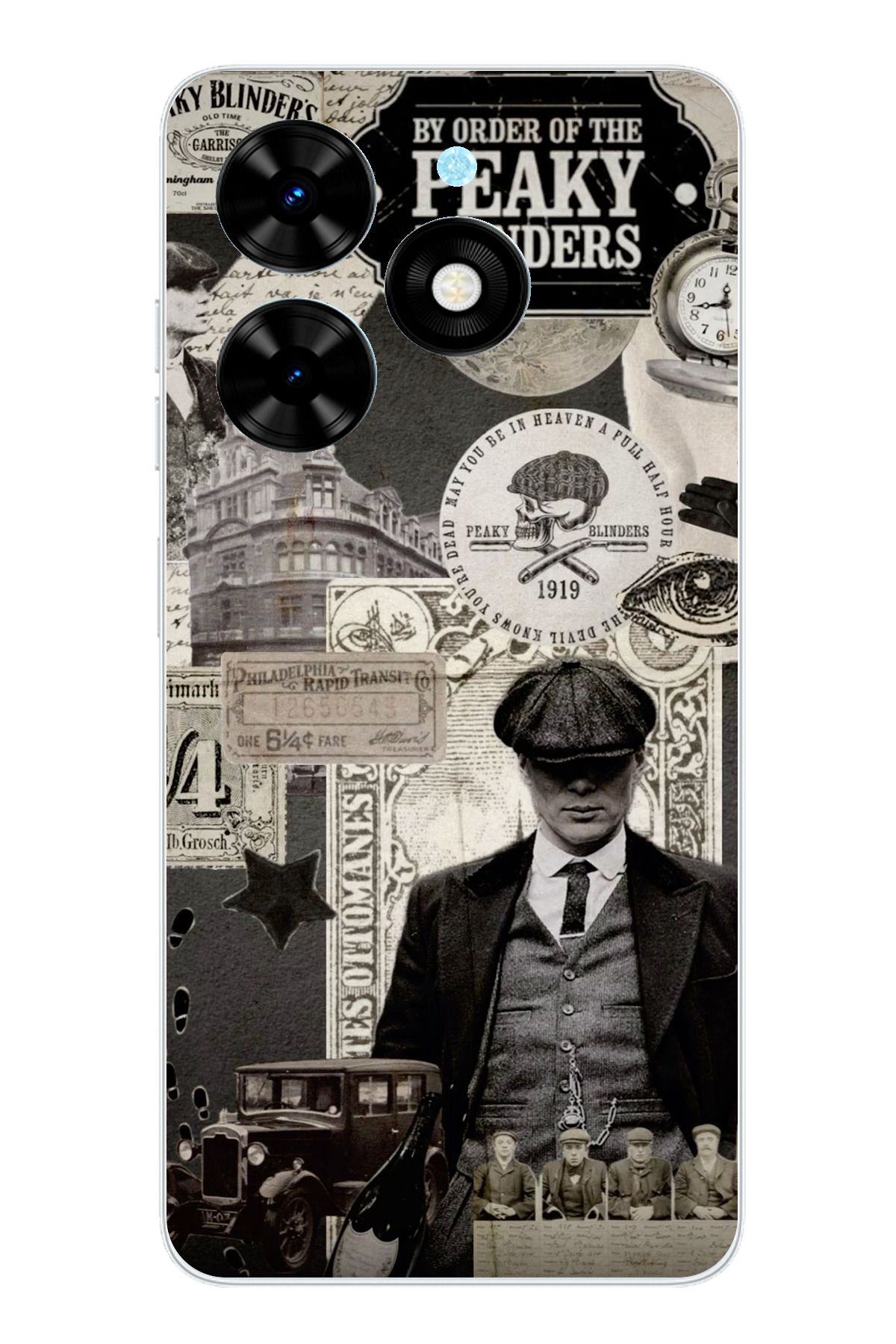 TechTree Tecno Spark 20 - 20C Uyumlu Peaky Blinders Şeffaf Silikon Kılıf
