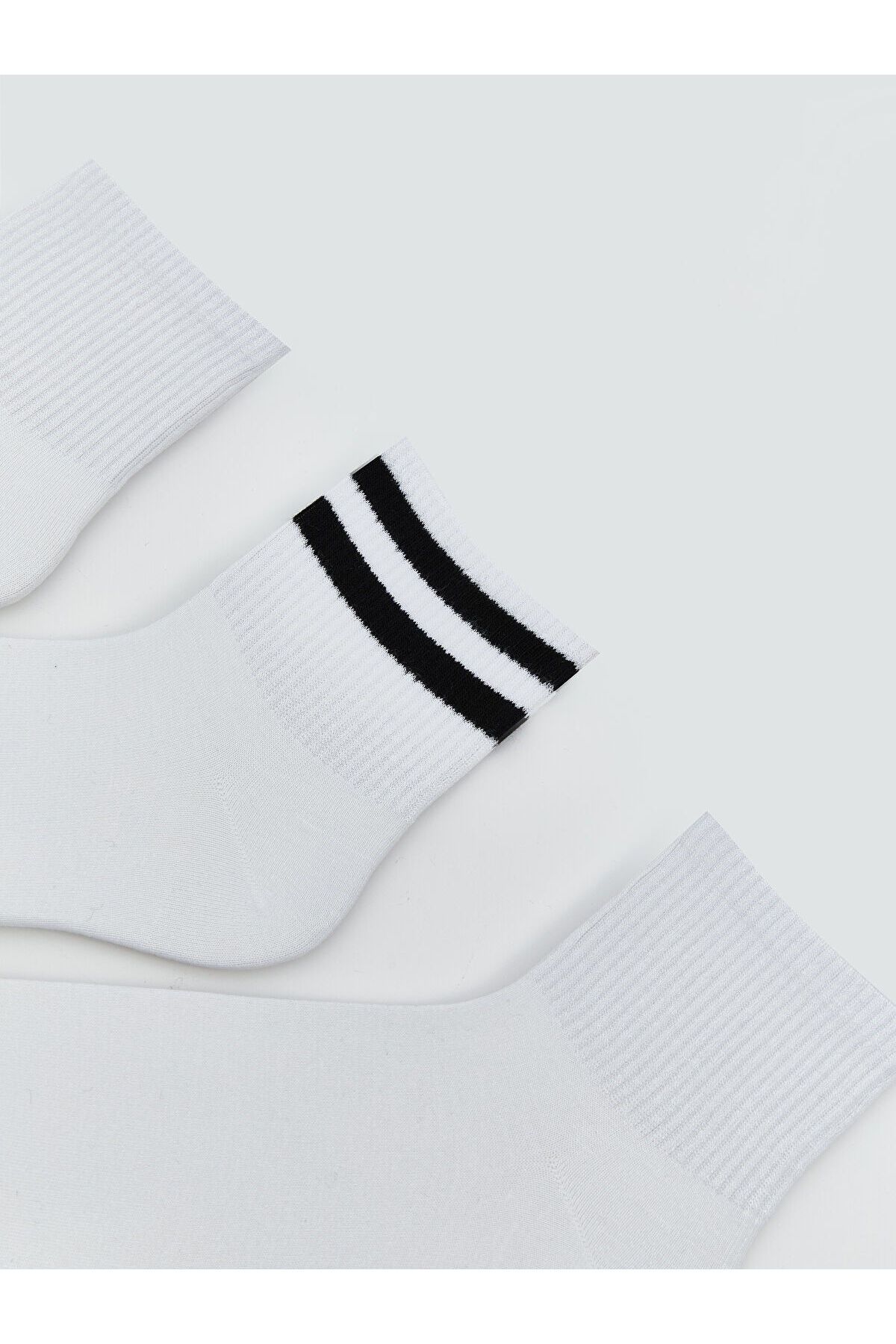 LC Waikiki-Plain Men's Booties Socks Pack of 5 2
