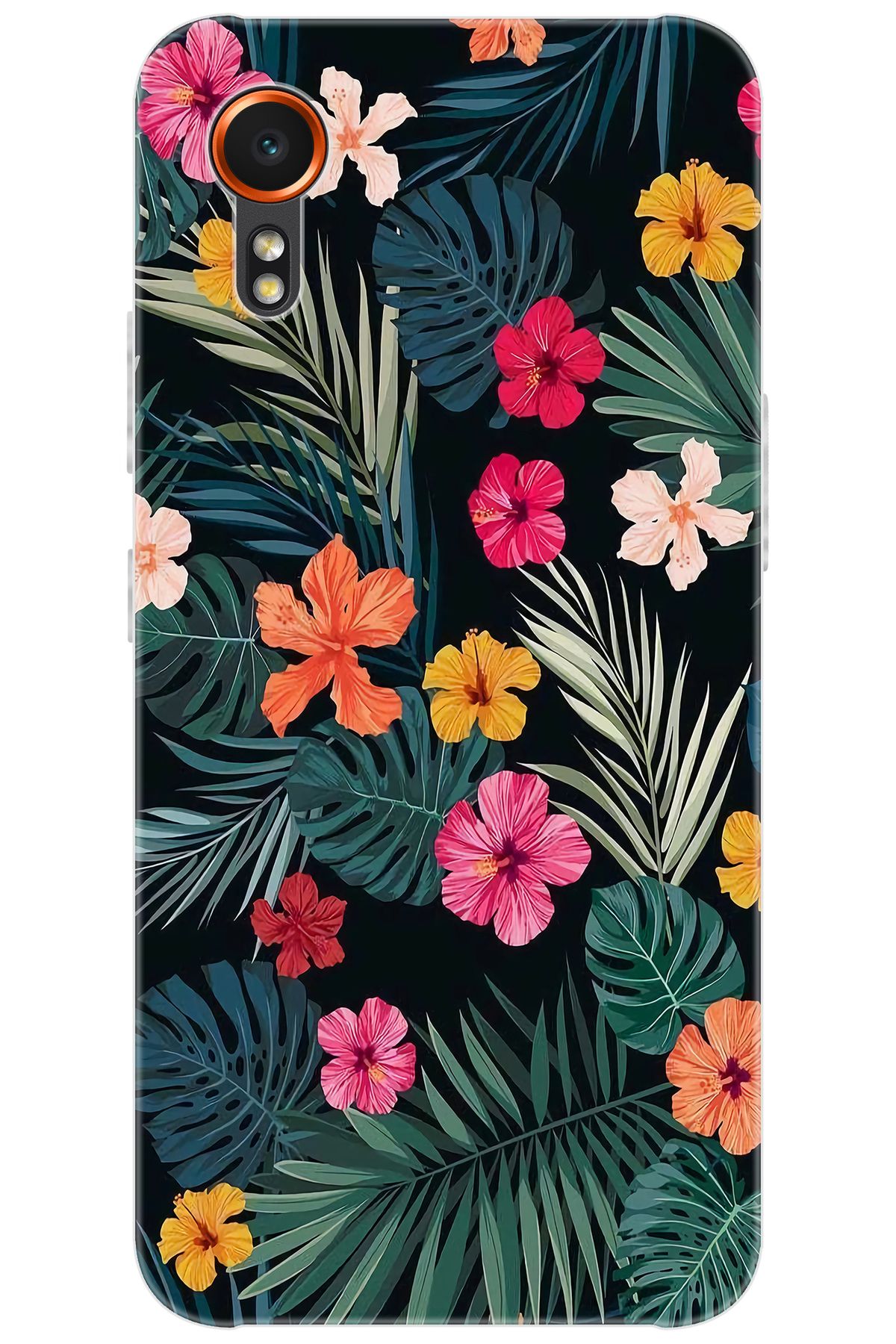 Ceppare Samsung Galaxy XCover7 (SM-G556B) Uyumlu Kılıf Desen Baskılı Silikon Çiçekler STK:632 CP-O4ru5q5