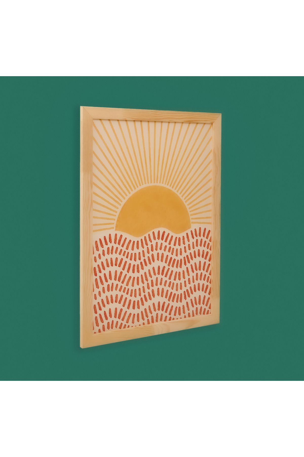 Evidea Deco Sun Madness Çerçeveli Tablo - Bej - 50x70 cm