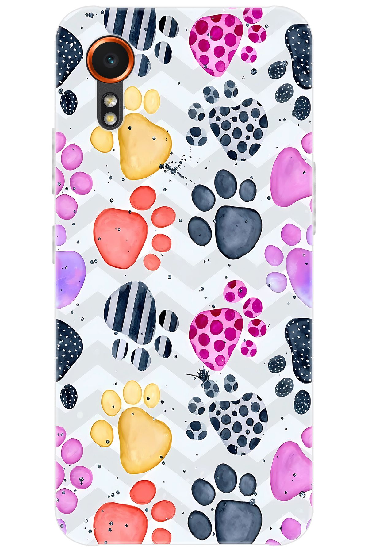 Ceppare Samsung Galaxy XCover7 (SM-G556B) Uyumlu Kılıf Desen Baskı Silikon Renkli Patiler STK:670 CP-Gsc13VT