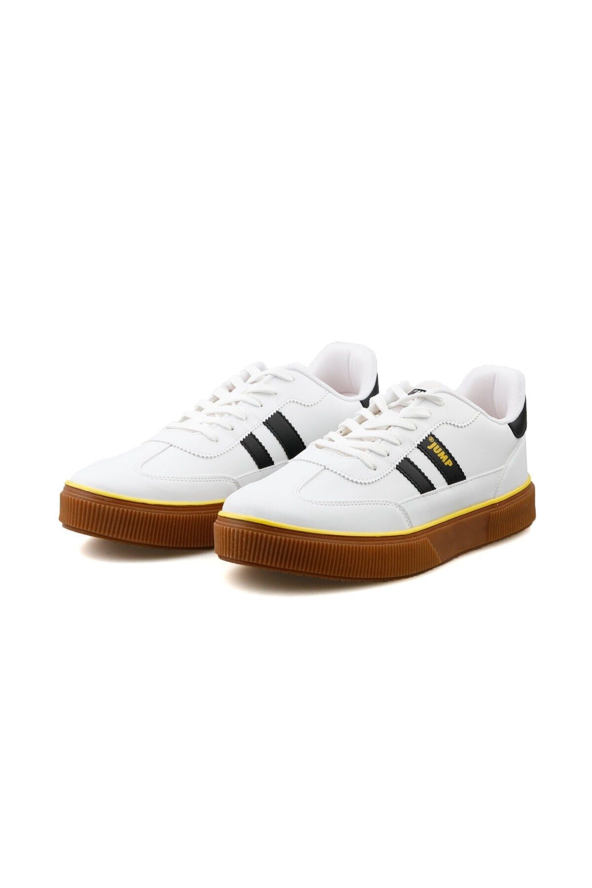 Jump Bağcıklı Günlük Sneaker Beyaz Lacivert Gri Kadın Spor Ayakkabı