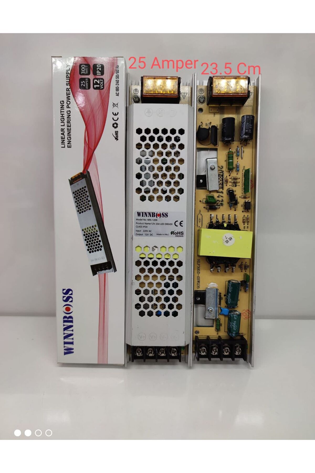 Modafiks 12V-25A-300W-IP20 ULTRA SLİM TRAFO (4767)