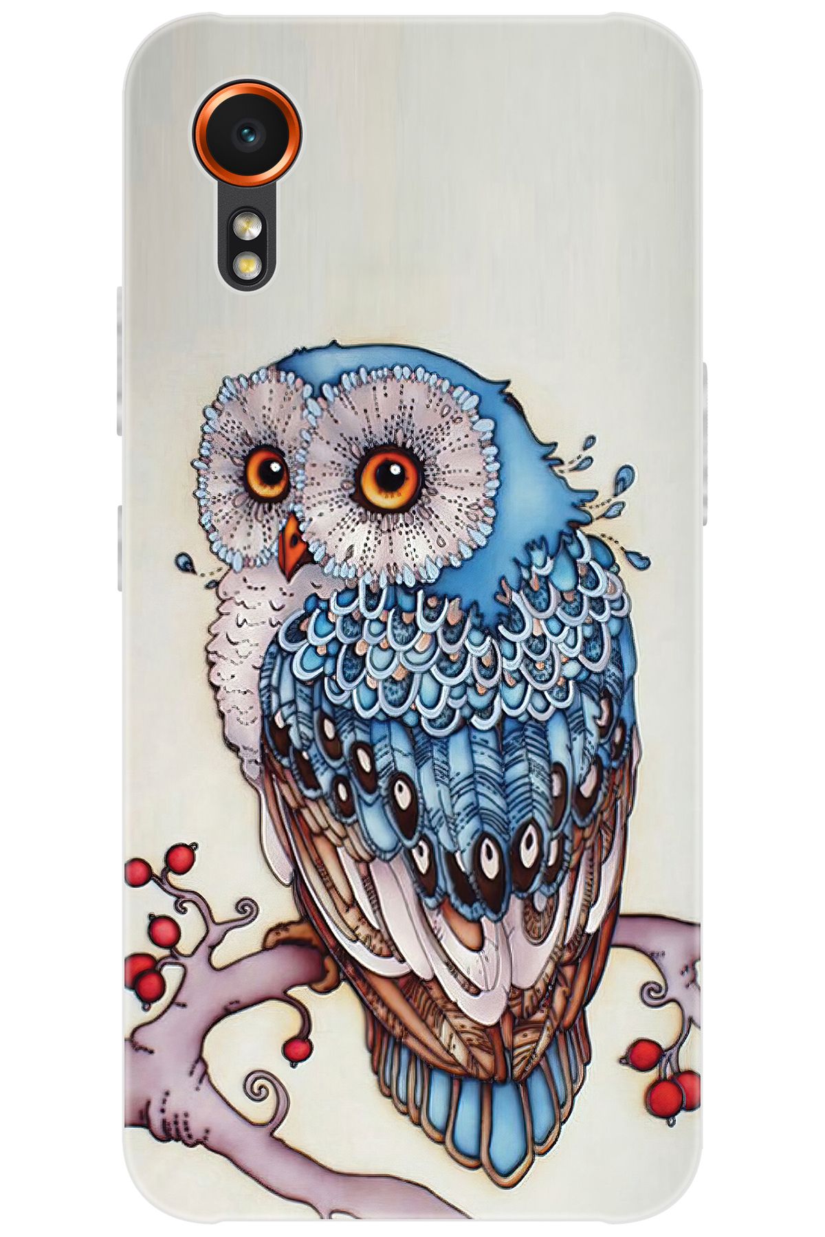 Ceppare Samsung Galaxy XCover7 (SM-G556B) Uyumlu Kılıf Desen Baskılı Silikon Baykuş STK:563 CP-yg9vtDh