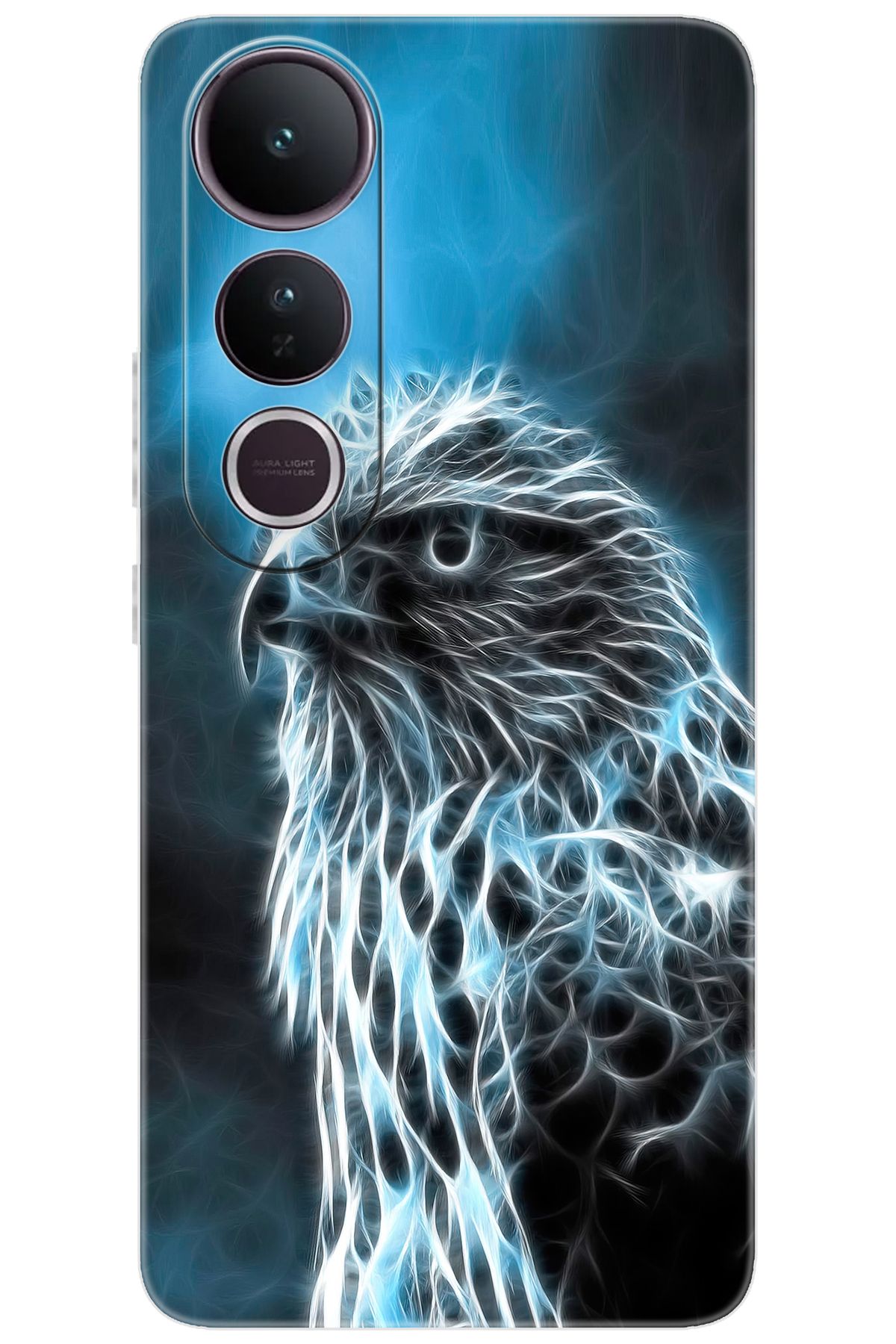 Ceppare Vivo V50 Lite 5G (V2441) Uyumlu Kılıf Desen Baskılı Silikon Şahin STK:196 CP-BKV6vAh