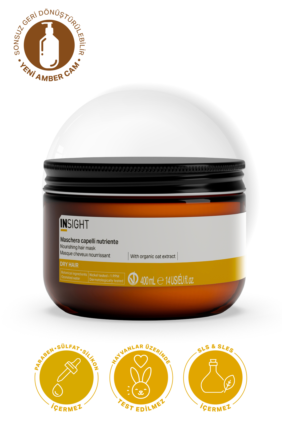 Kuru Saçlar için Besleyici Maske 400 ml. — IDR212 — تصویر 3 از 7