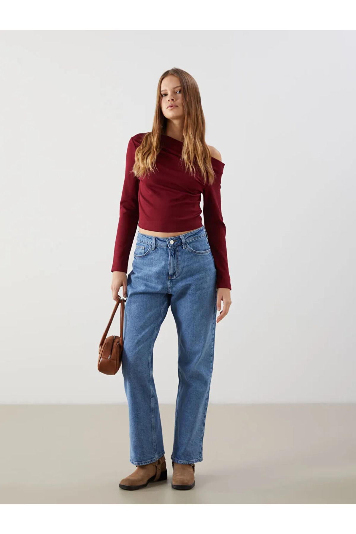 LC Waikiki XSIDE Mavi Straight Fit Kadın Jean Pantolon