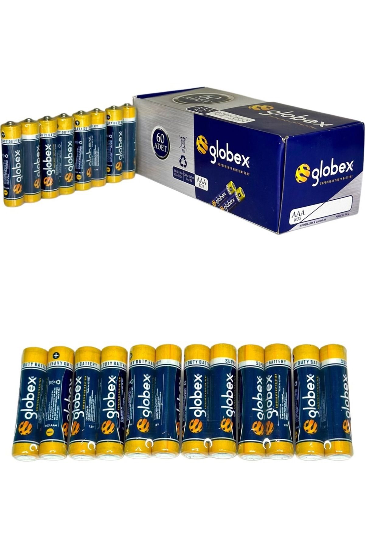 gaman Aaa Ince Kalem Pil 60'lı Paket Globex GX-0104 1.5V