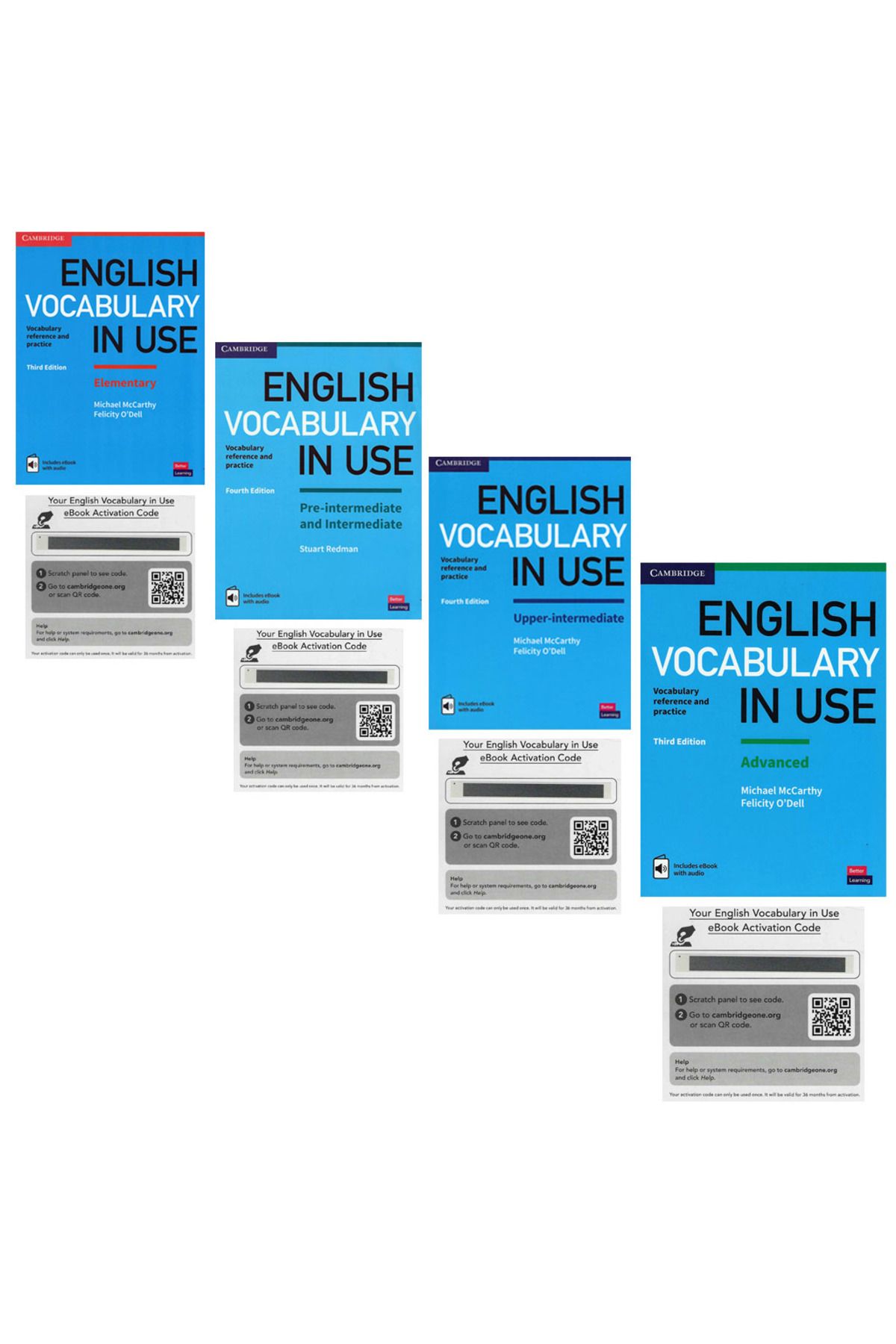 Cambridge University Press English Vocabulary in with answers and eBook ONLİNE KODLUDUR 4 lü Kitap Set