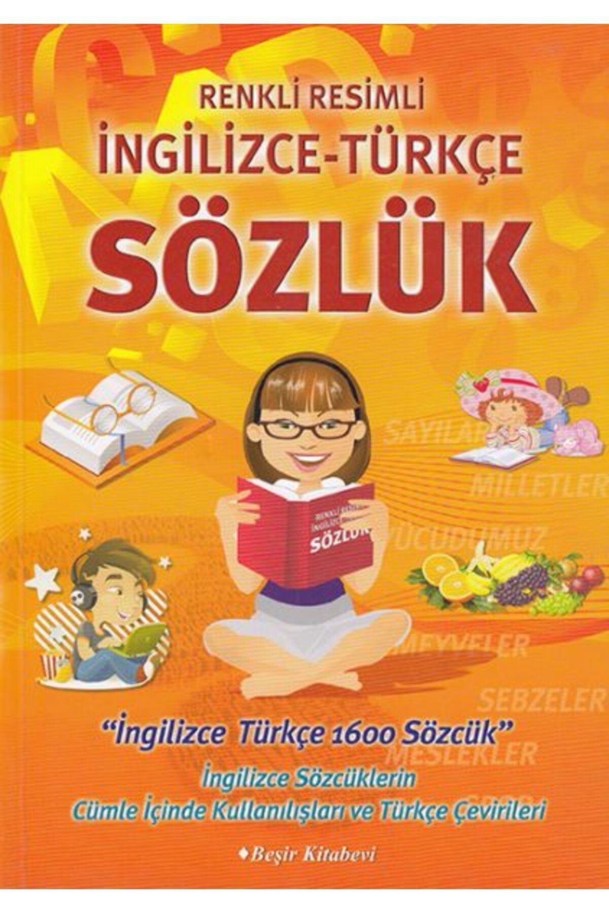 Beşir Kitabevi Renkli Resimli İngilizceTürkçe Sözlük