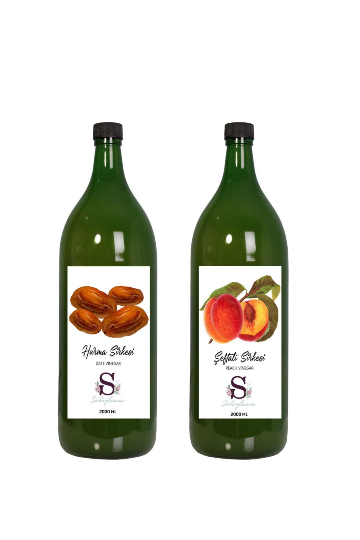 Süheylaana Doğal Hurma Sirkesi 2000 Ml - Doğal Şeftali Sirkesi 2000 Ml