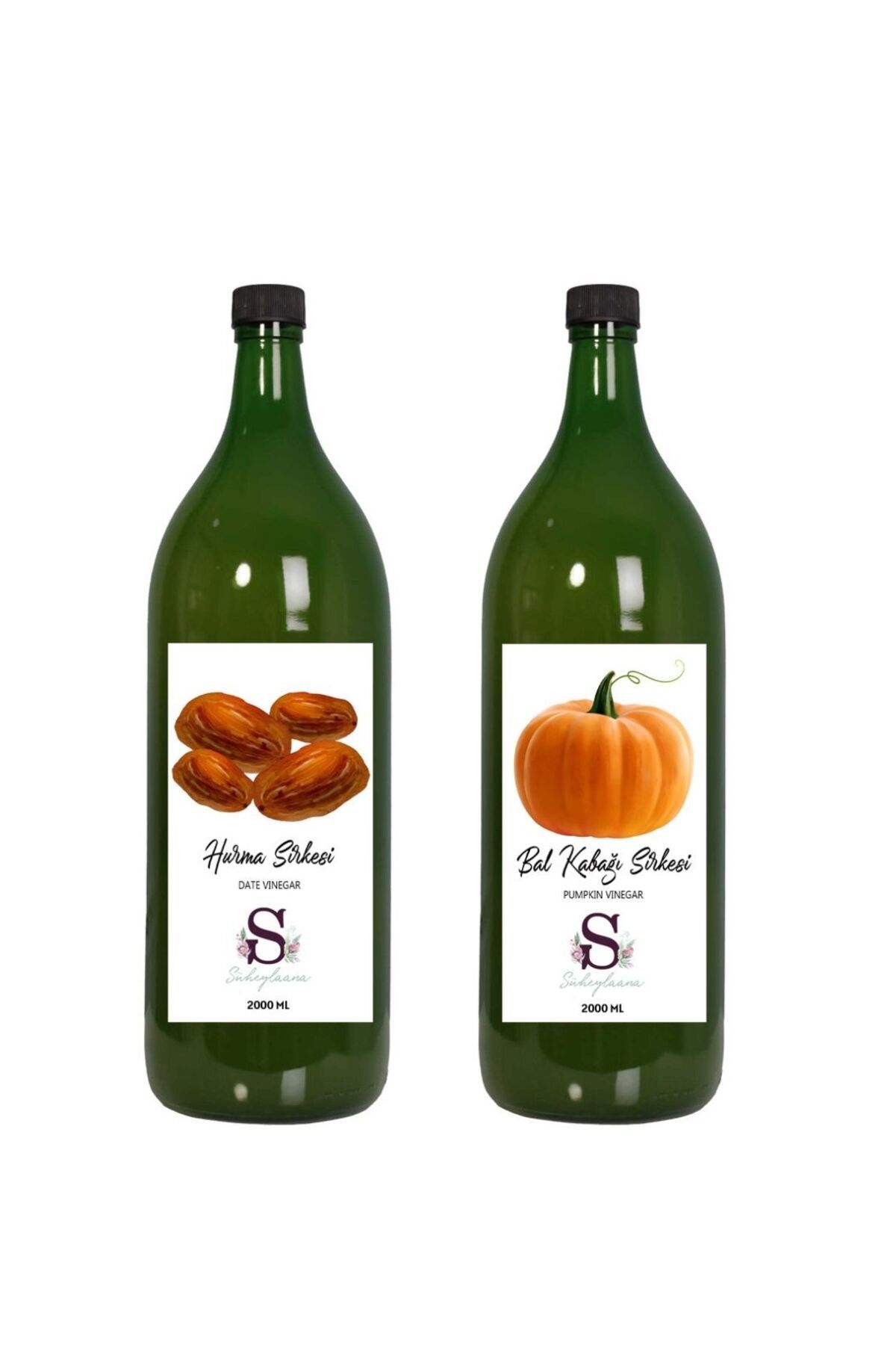 Süheylaana Doğal Hurma Sirkesi 2000 Ml - Doğal Bal Kabağı Sirkesi 2000 Ml
