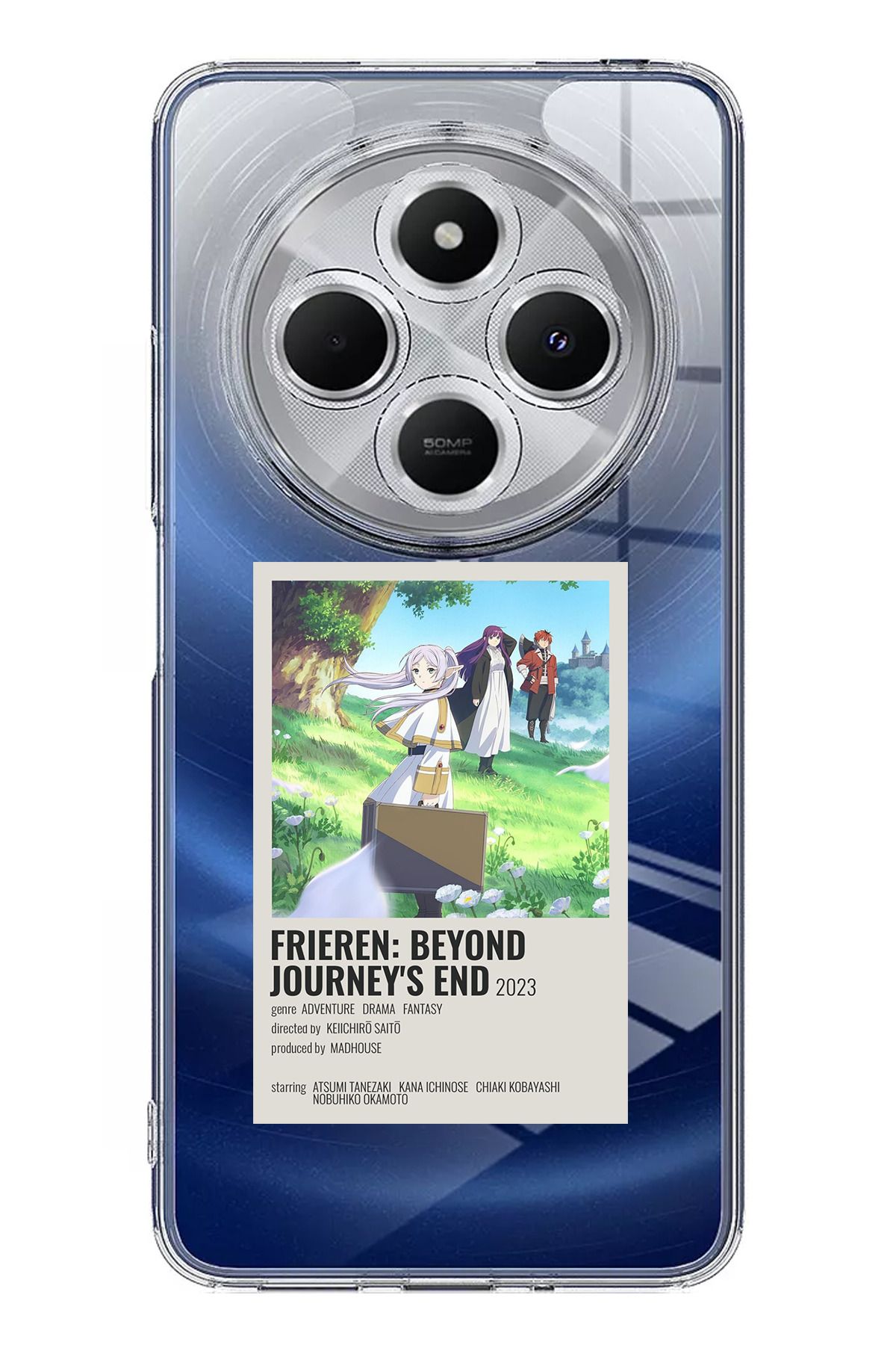 TechTree Redmi 14C Uyumlu Frieren: Beyond Journey's End Tasarımlı Şeffaf Silikon Kılıf