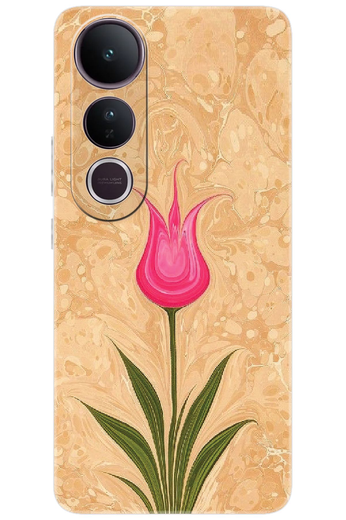 Ceppare Vivo V50 Lite 5G (V2441) Uyumlu Kılıf Desen Baskılı Silikon Lale Tasarım STK:544 CP-gJDvQdy