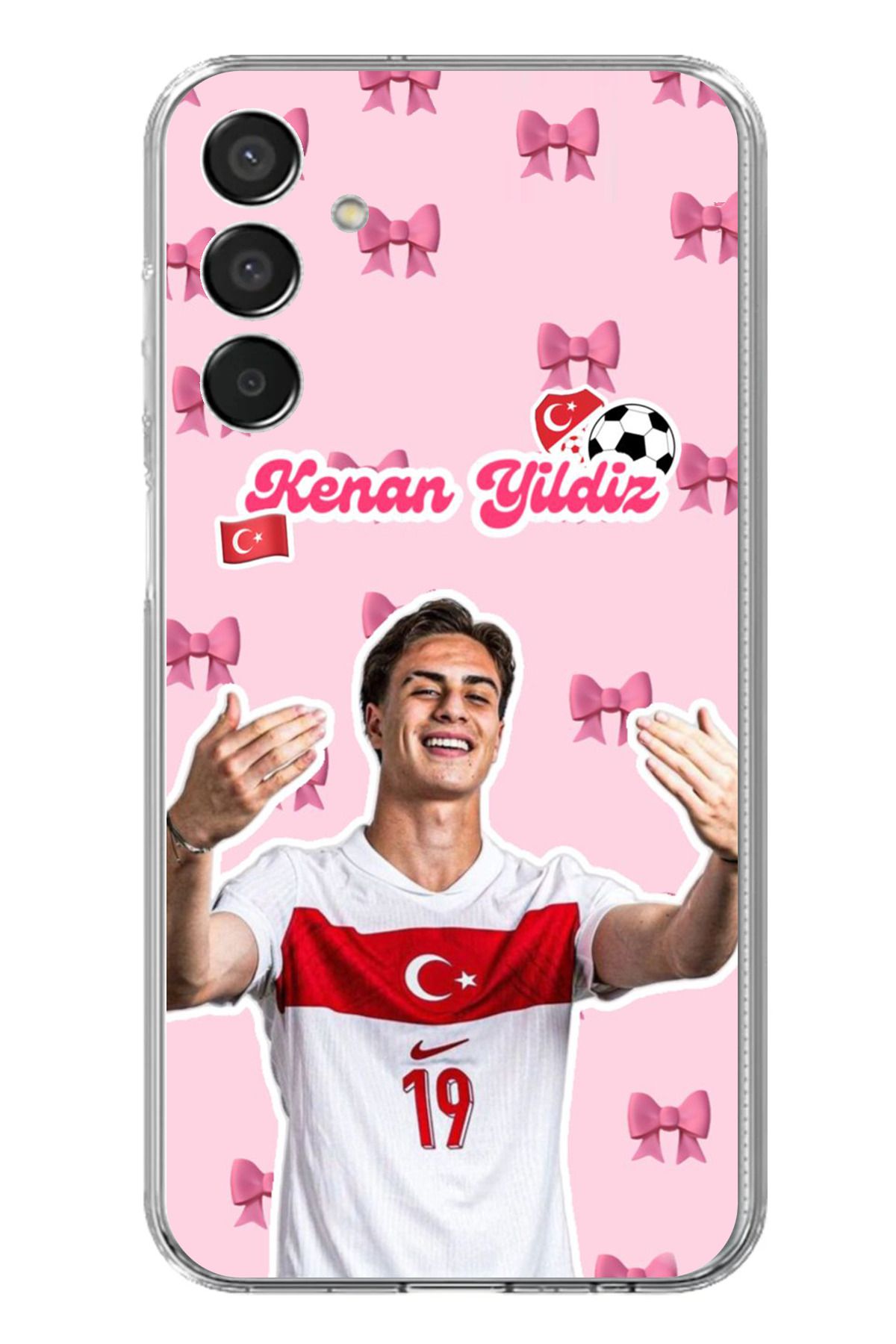 TechTree Samsung Galaxy M15 Uyumlu Kenan Yıldız Kurdele Şeffaf Silikon Kılıf
