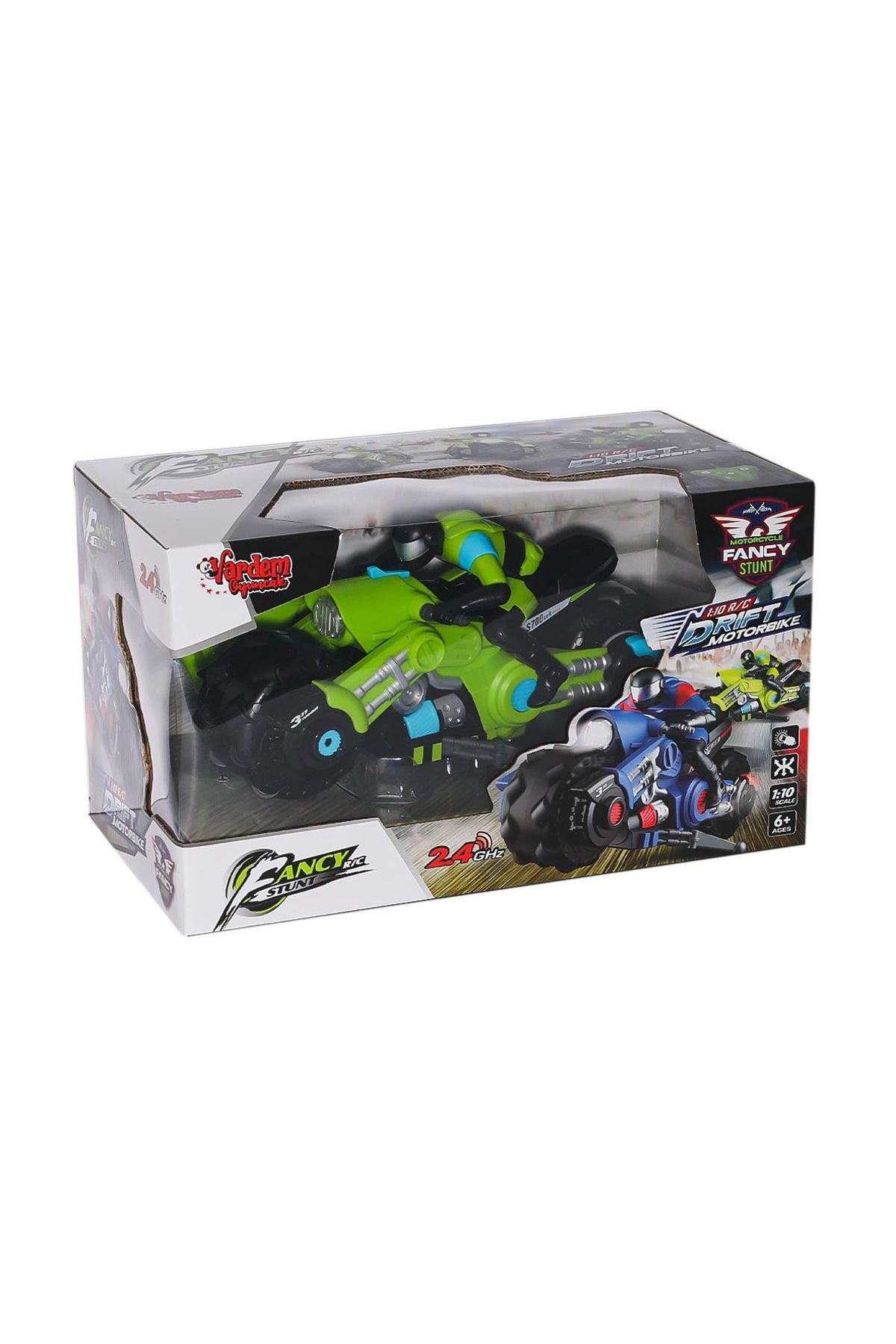Emperium HB-MK10A01-02 Kumandalı Şarjlı Motorsiklet Fancy Stunt 1:10